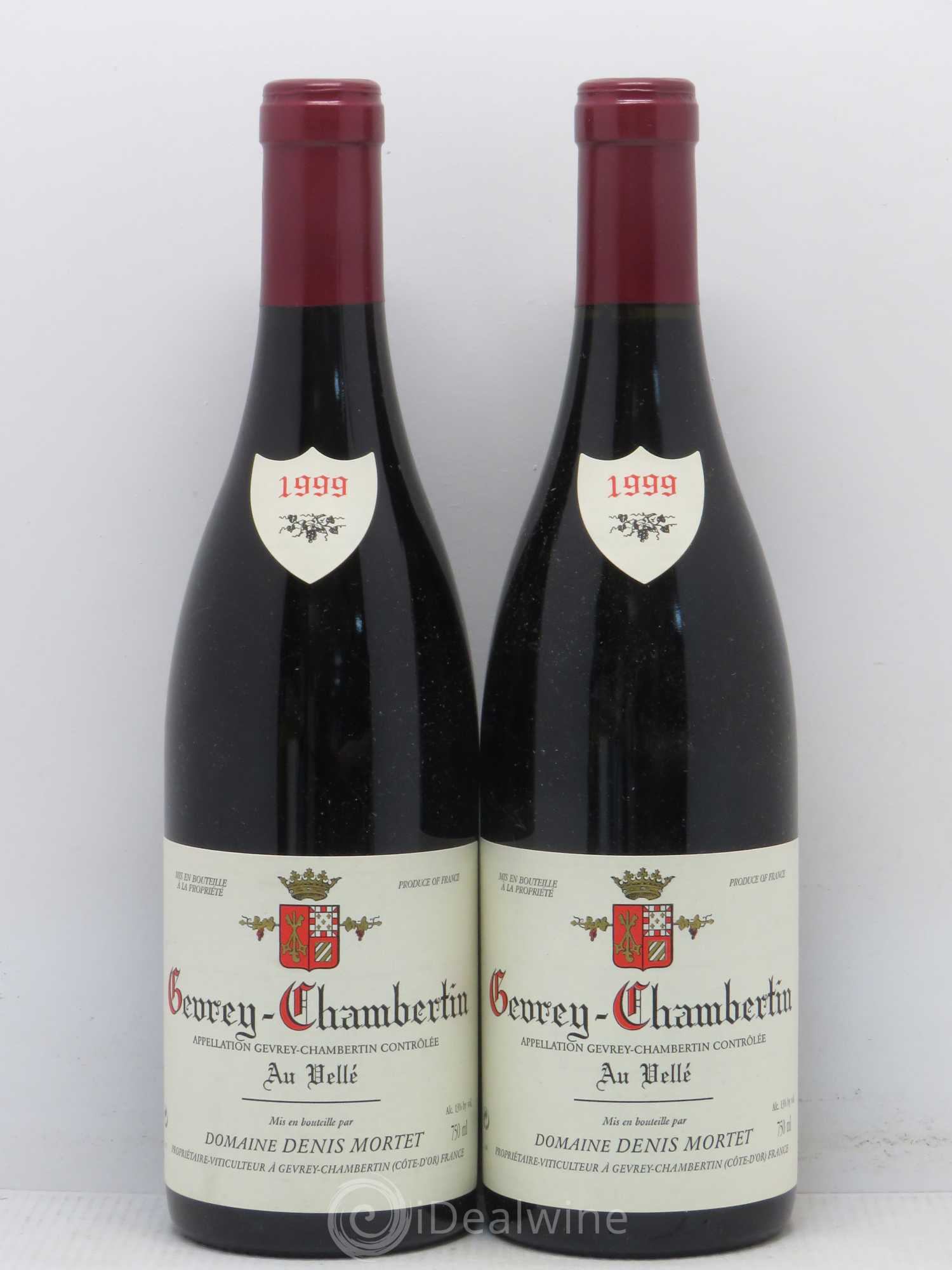 Gevrey-Chambertin Denis Mortet (Domaine) Au Velle 1999 - Lot de 2 bouteilles - 0