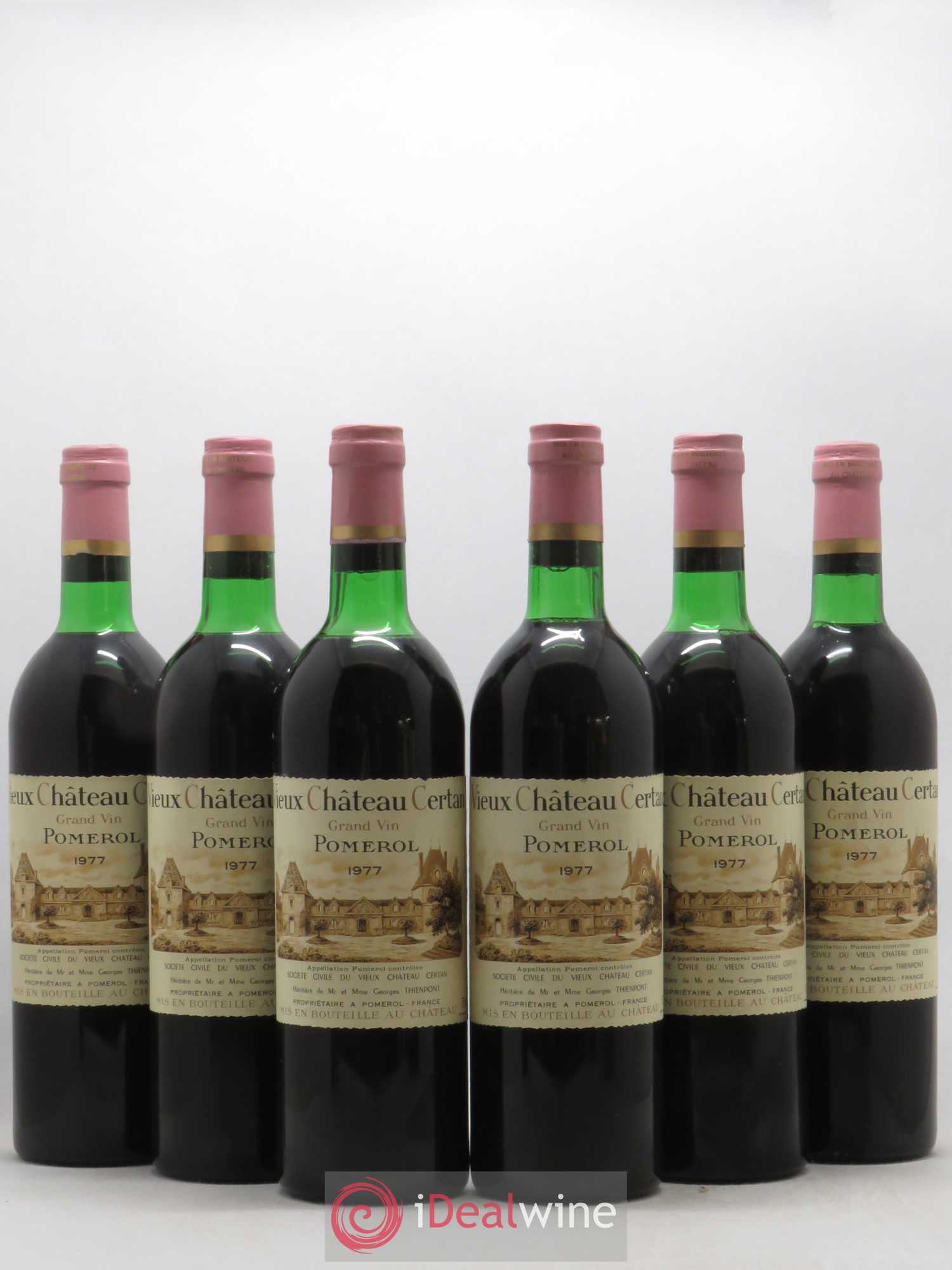 Vieux Château Certan 1977 - Lot de 6 bouteilles - 0