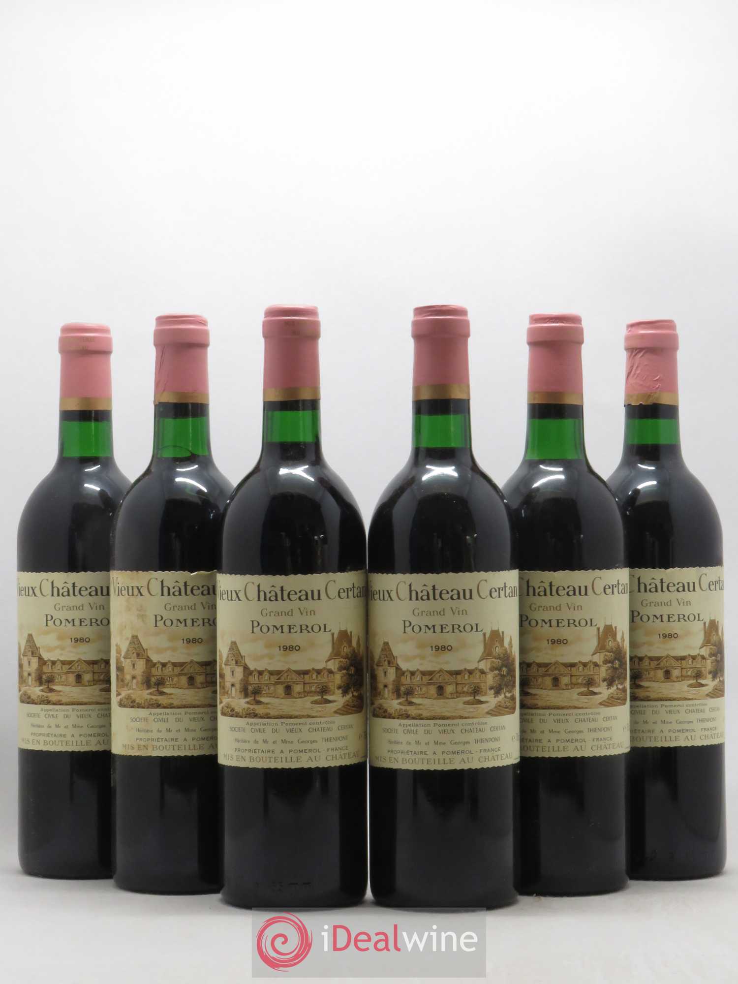 Vieux Château Certan 1980 - Lot de 6 bouteilles - 0