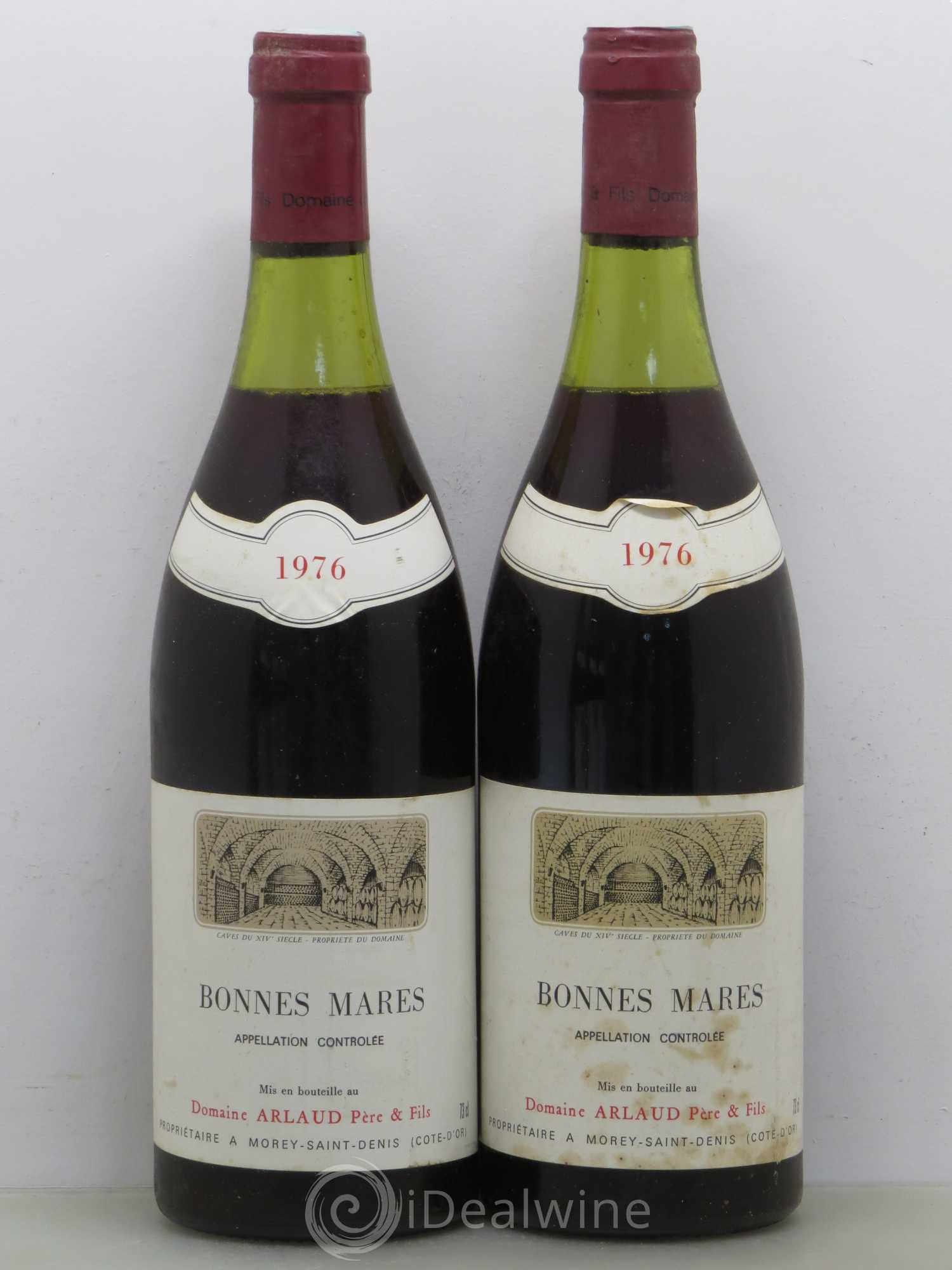 Bonnes-Mares Grand Cru Arlaud 1976 - Lot de 2 bouteilles - 0