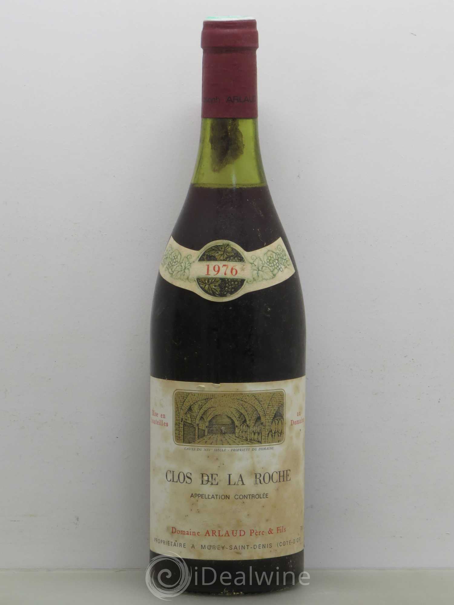 Clos de la Roche Grand Cru Arlaud 1976 - Lot de 1 bouteille - 0