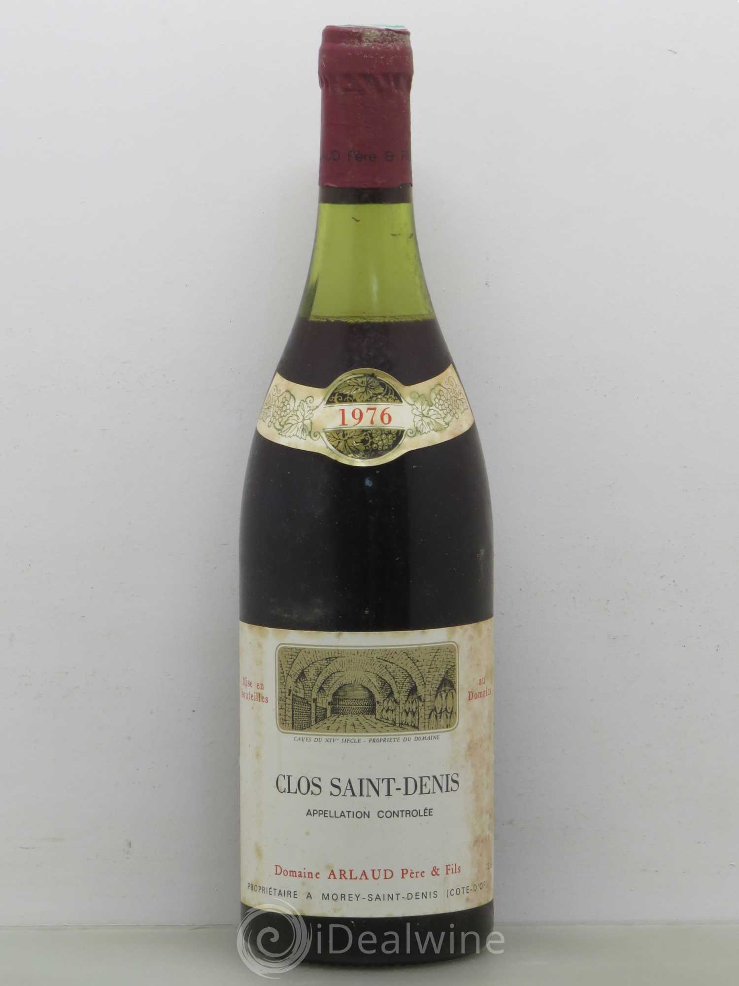 Clos Saint-Denis Grand Cru Arlaud Pere Et Fils 1976 - Posten von 1 Flasche - 0
