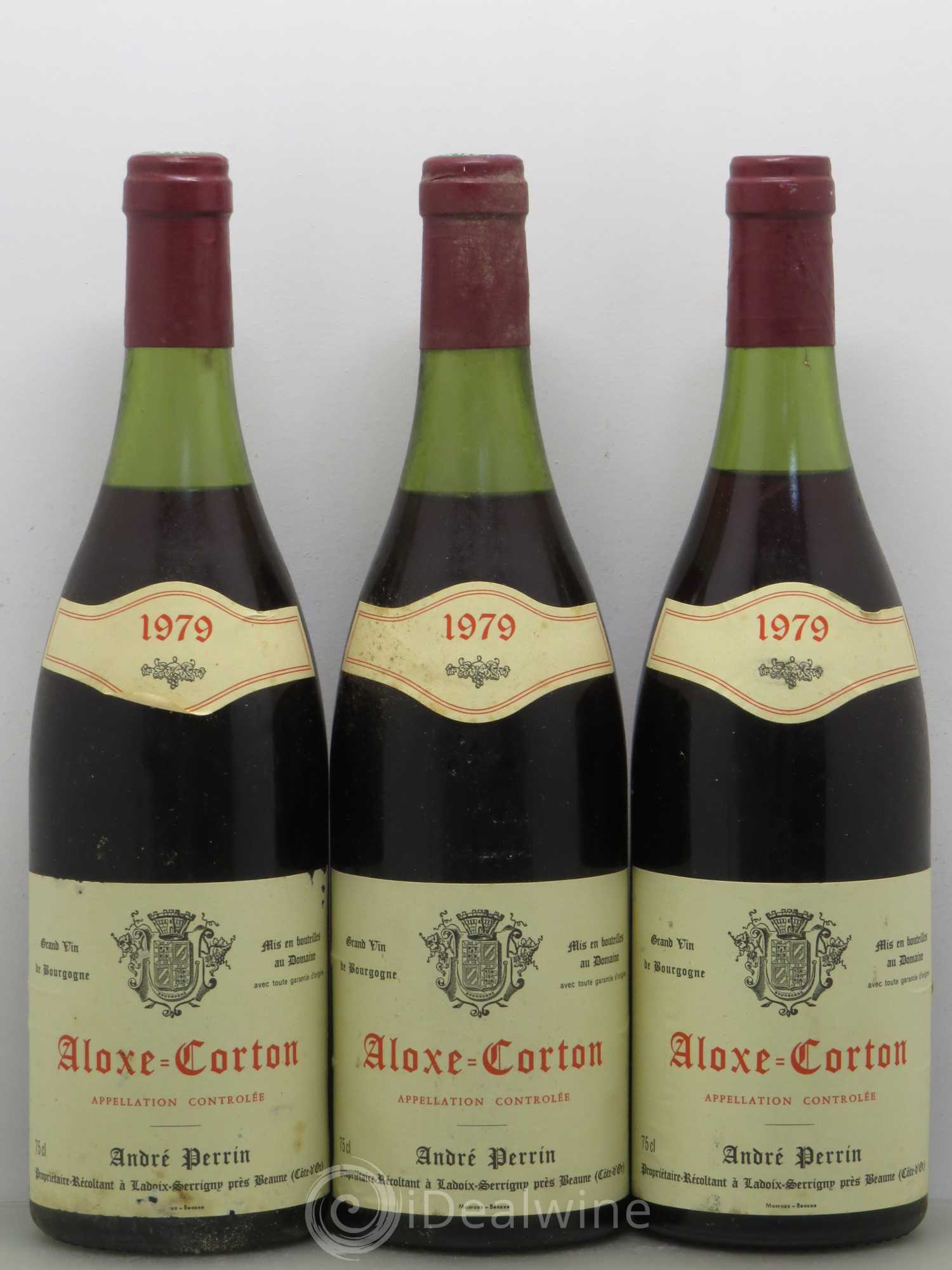 Aloxe-Corton Perrin 1979 - Lot de 3 bouteilles - 0