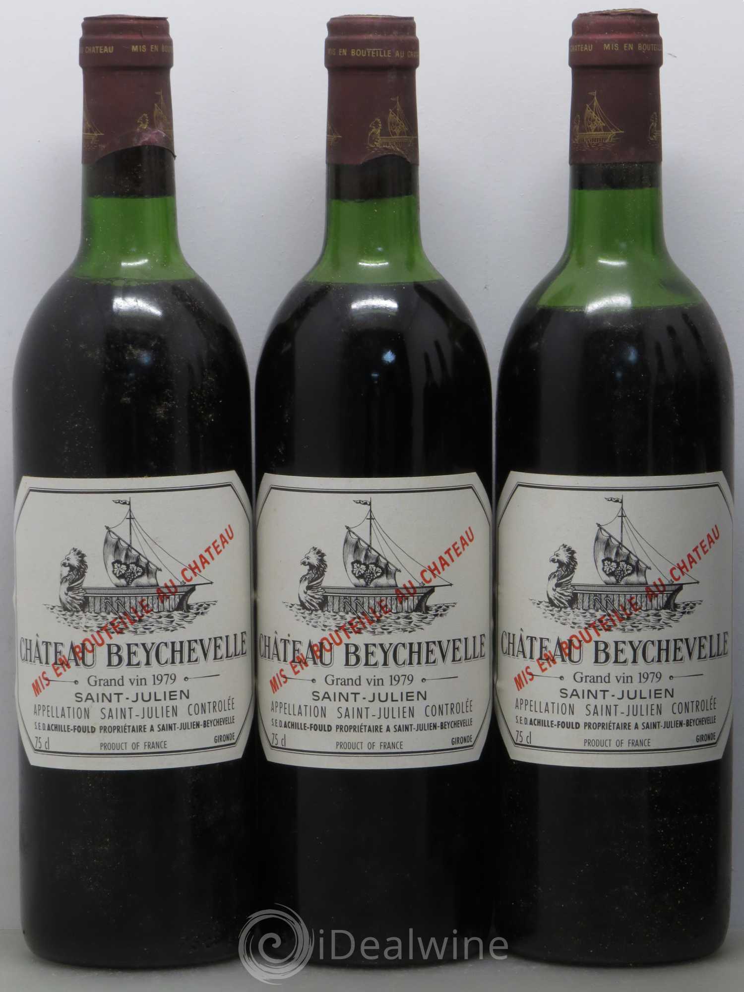 Château Beychevelle 4ème Grand Cru Classé 1979 - Lot de 6 bouteilles - 1