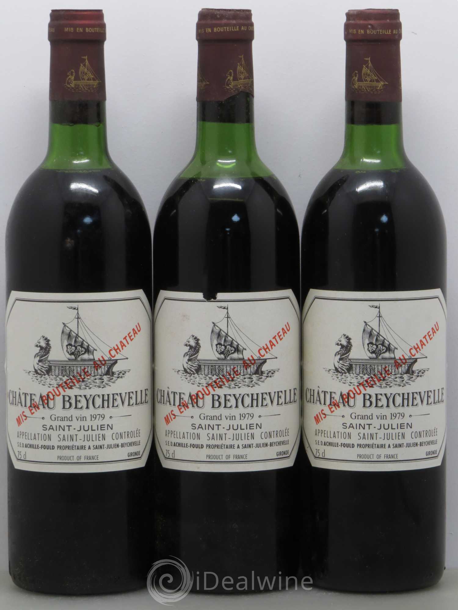 Château Beychevelle 4ème Grand Cru Classé 1979 - Lot de 6 bouteilles - 2