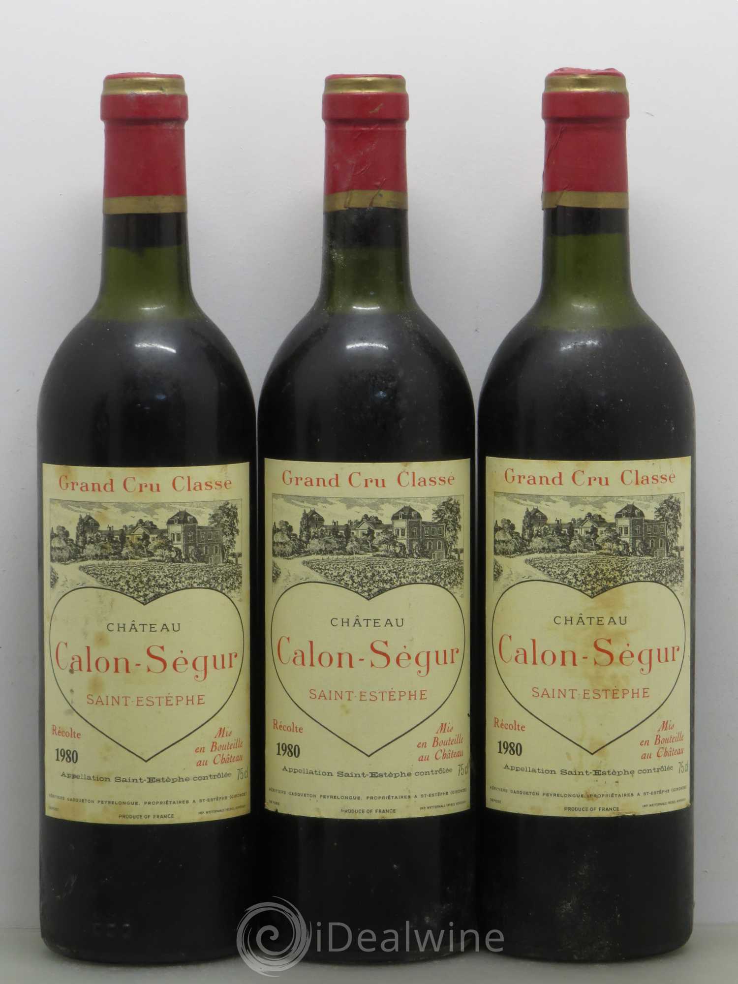 Château Calon Ségur 3ème Grand Cru Classé 1980 - Lot de 6 bouteilles - 2
