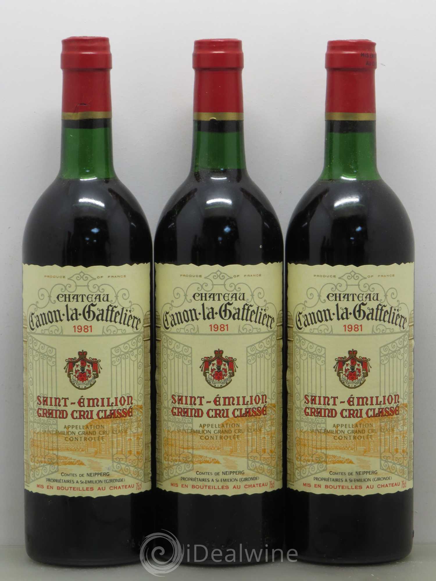 Château Canon la Gaffelière 1er Grand Cru Classé B 1981 - Lot de 6 bouteilles - 1