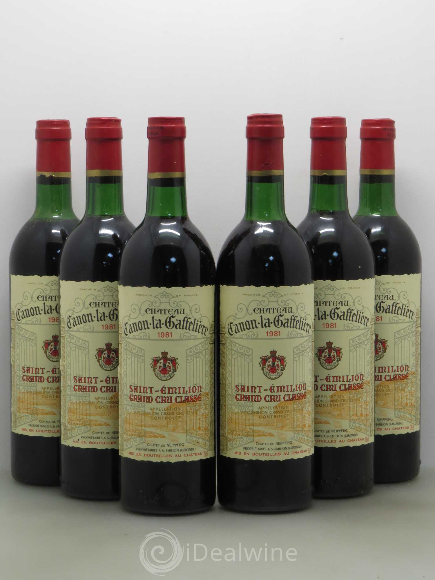 Château Canon la Gaffelière 1er Grand Cru Classé B 1981 - Lot de 6 bouteilles - 0