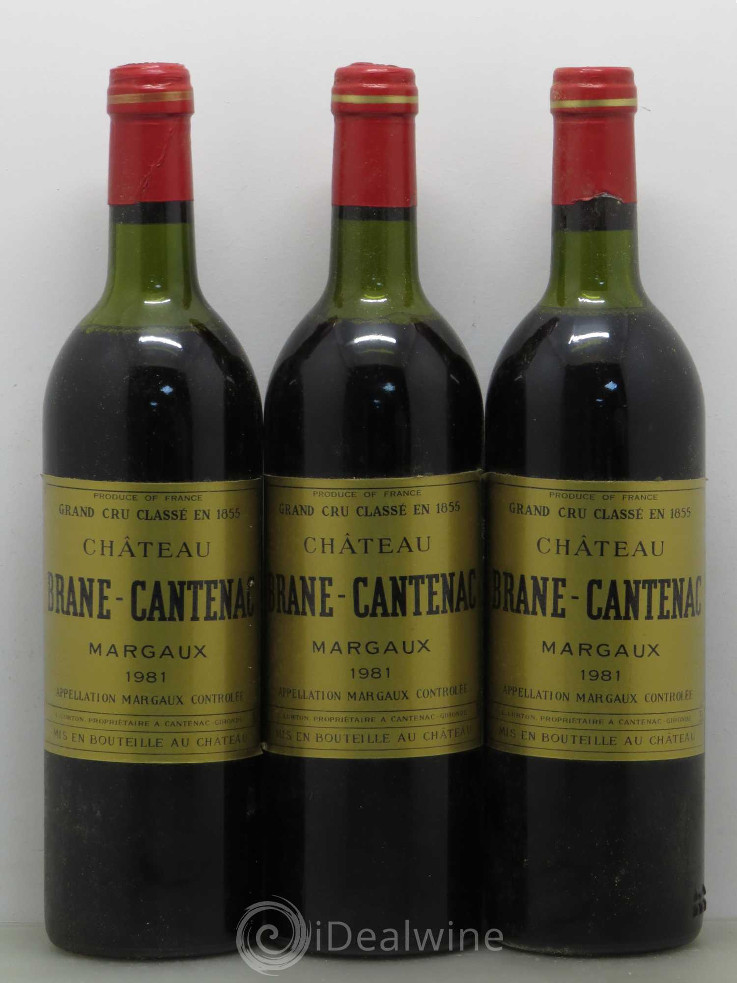 Château Brane Cantenac 2ème Grand Cru Classé 1981 - Lot de 6 bouteilles - 1