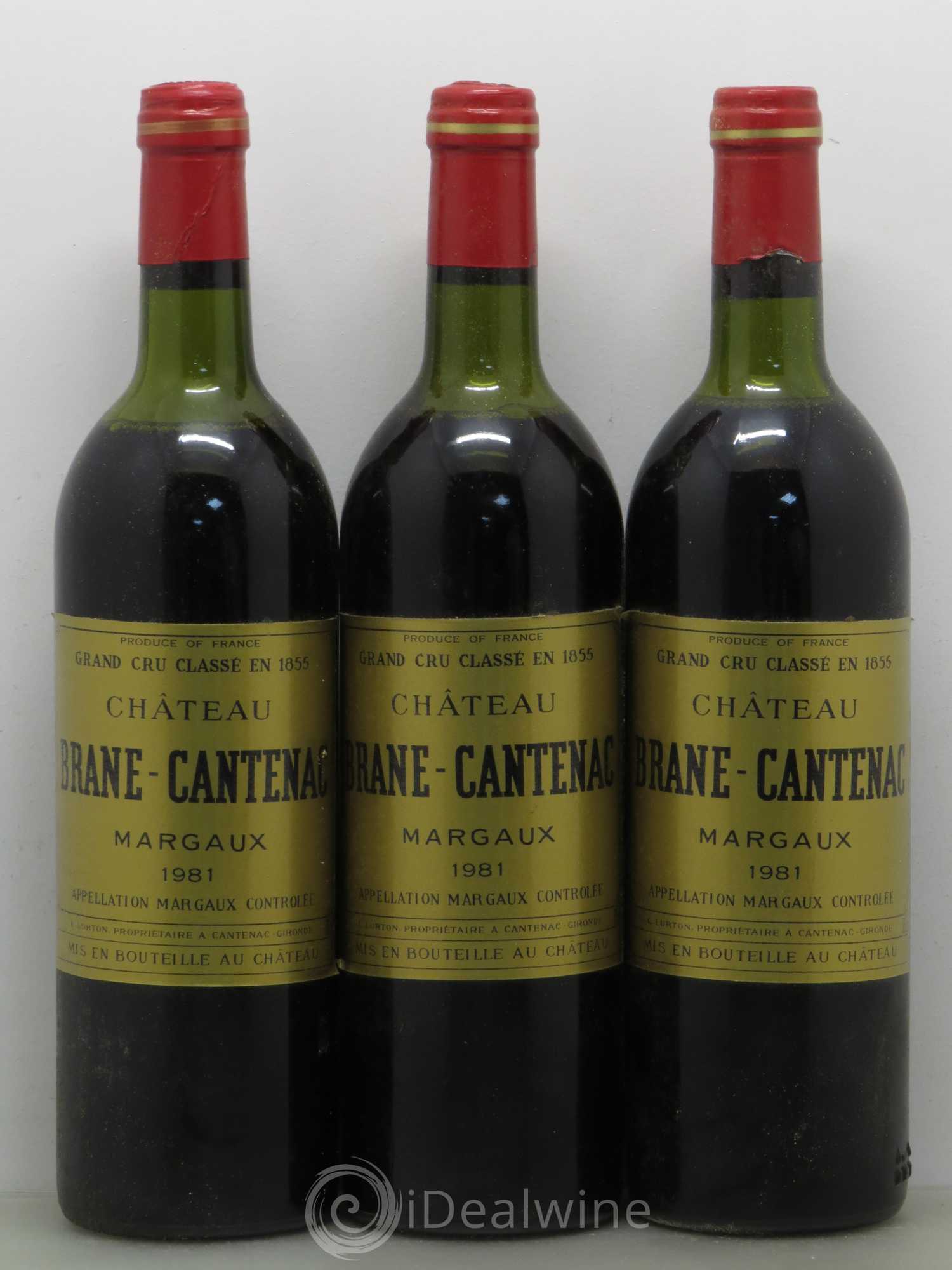 Château Brane Cantenac 2ème Grand Cru Classé 1981 - Lot de 6 bouteilles - 2