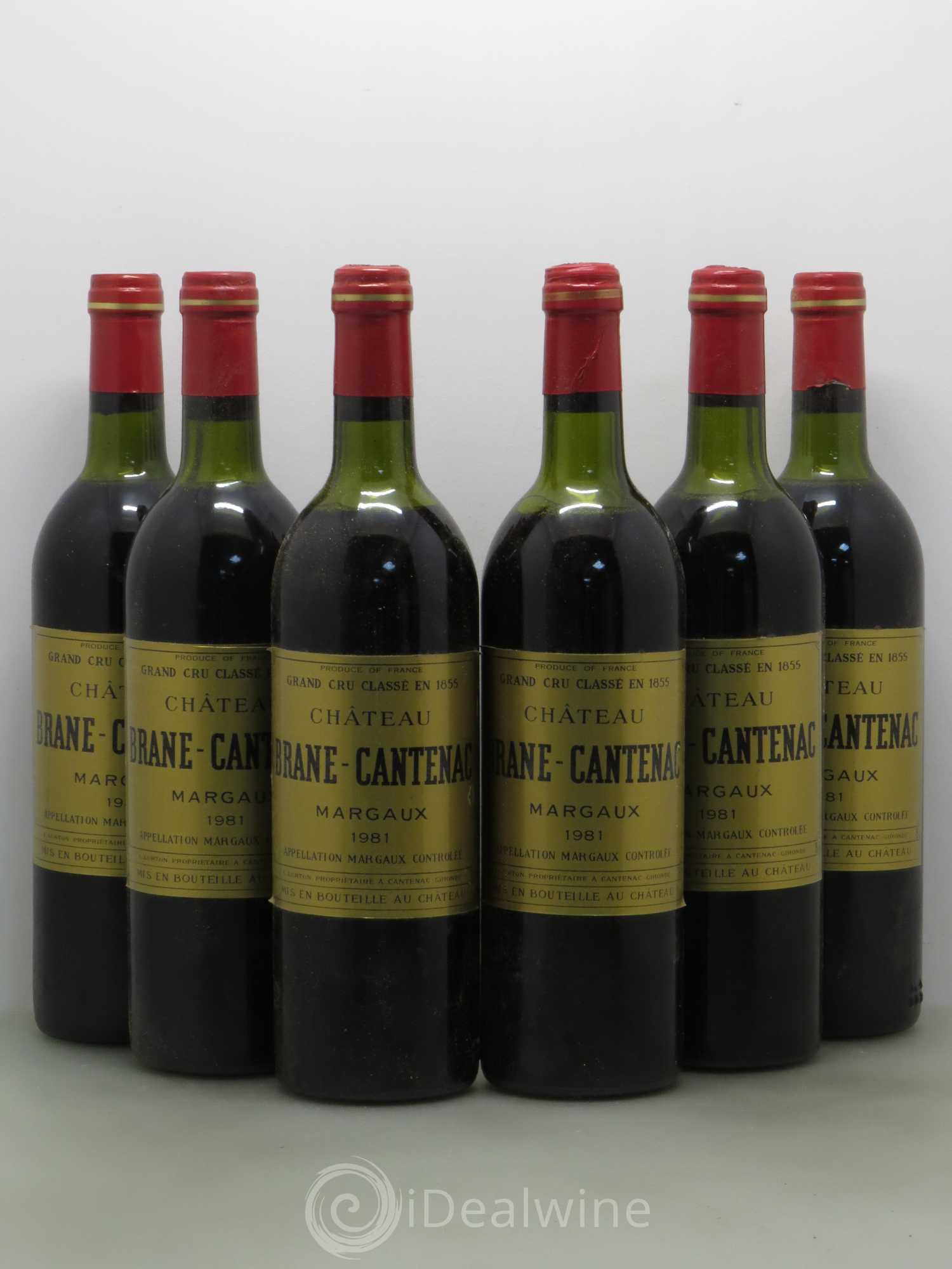 Château Brane Cantenac 2ème Grand Cru Classé 1981 - Lot de 6 bouteilles - 0