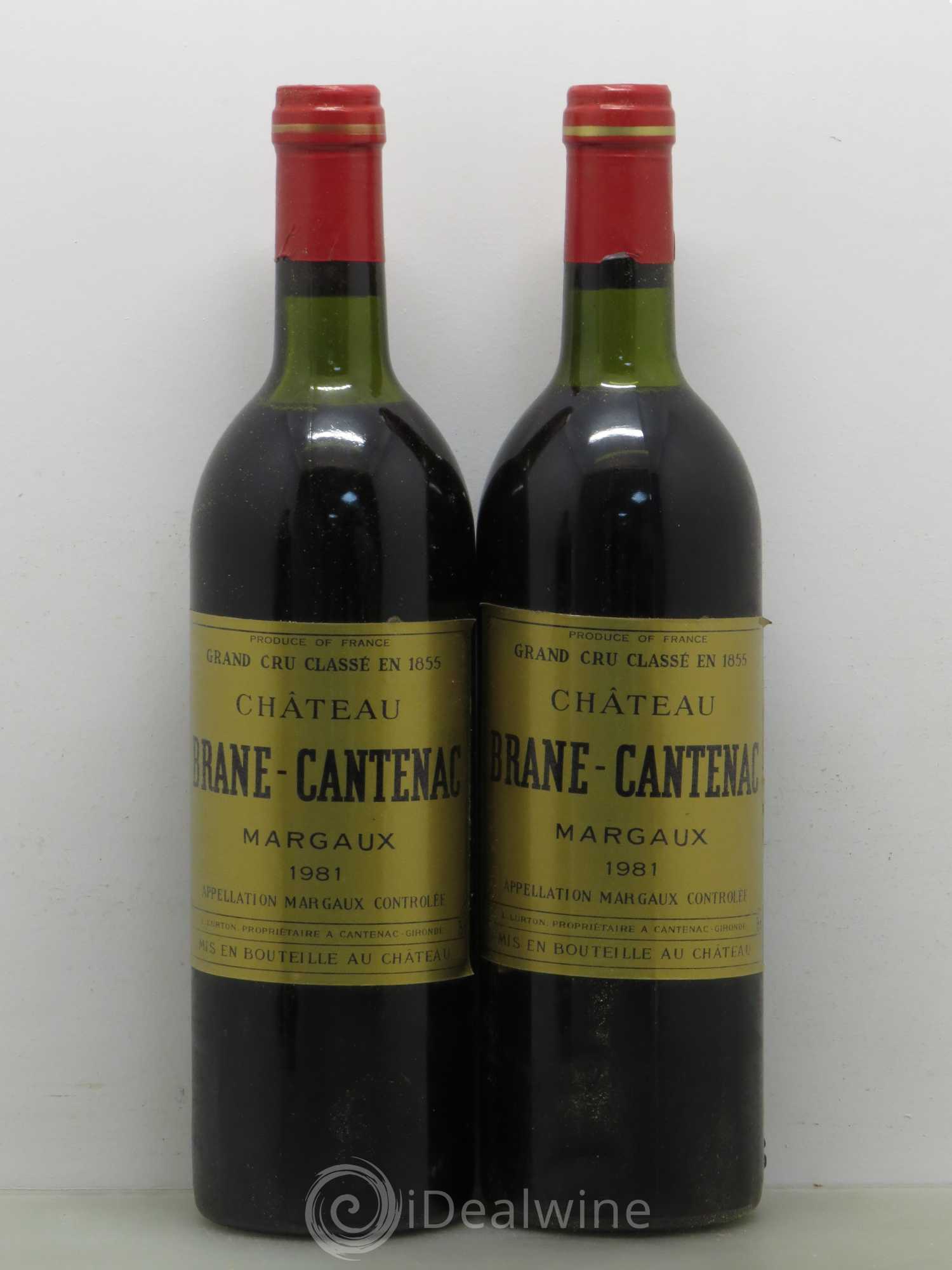 Château Brane Cantenac 2ème Grand Cru Classé 1981 - Lot de 5 bouteilles - 2