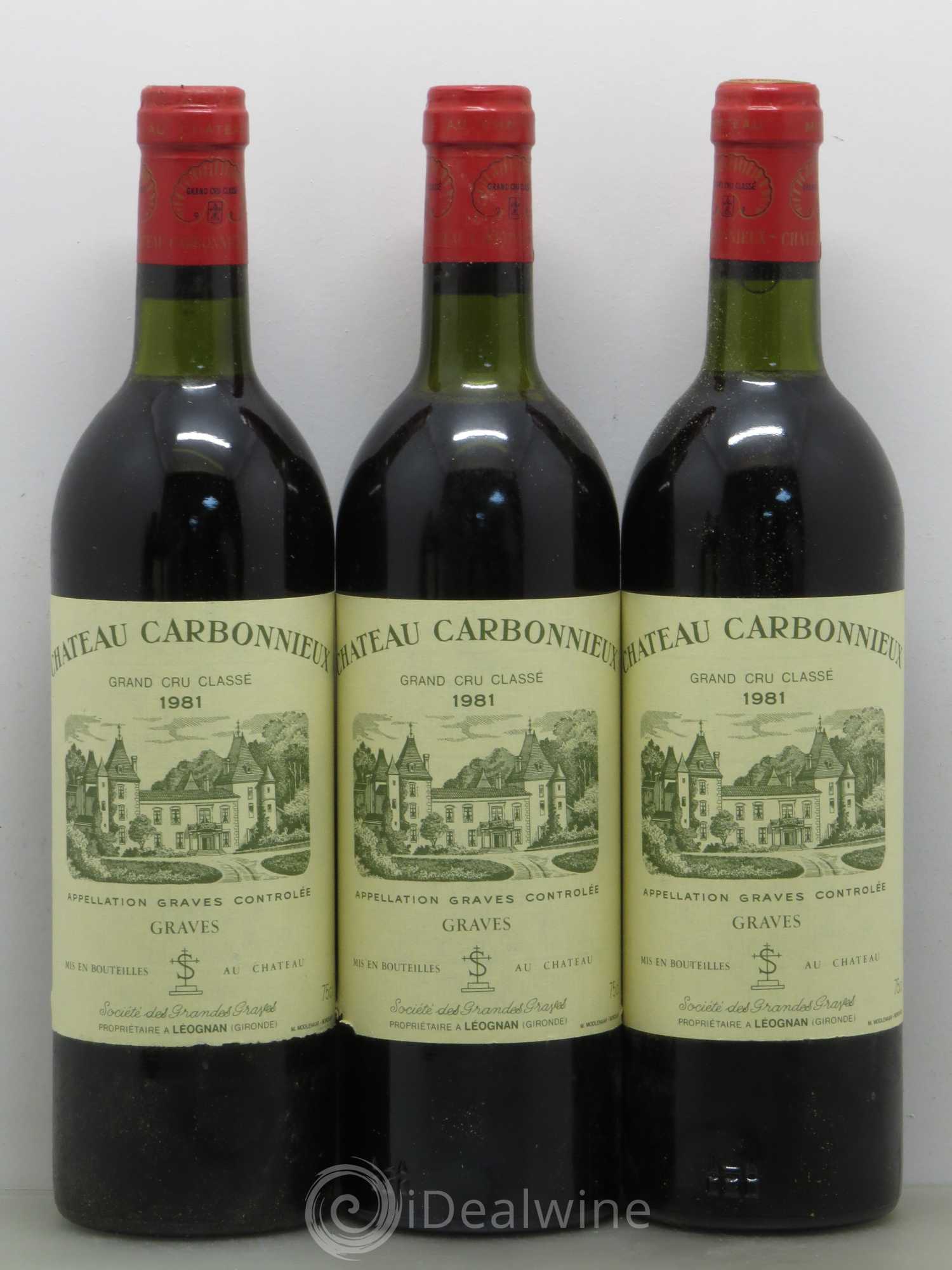 Château Carbonnieux Cru Classé de Graves 1981 - Lot de 12 bouteilles - 2