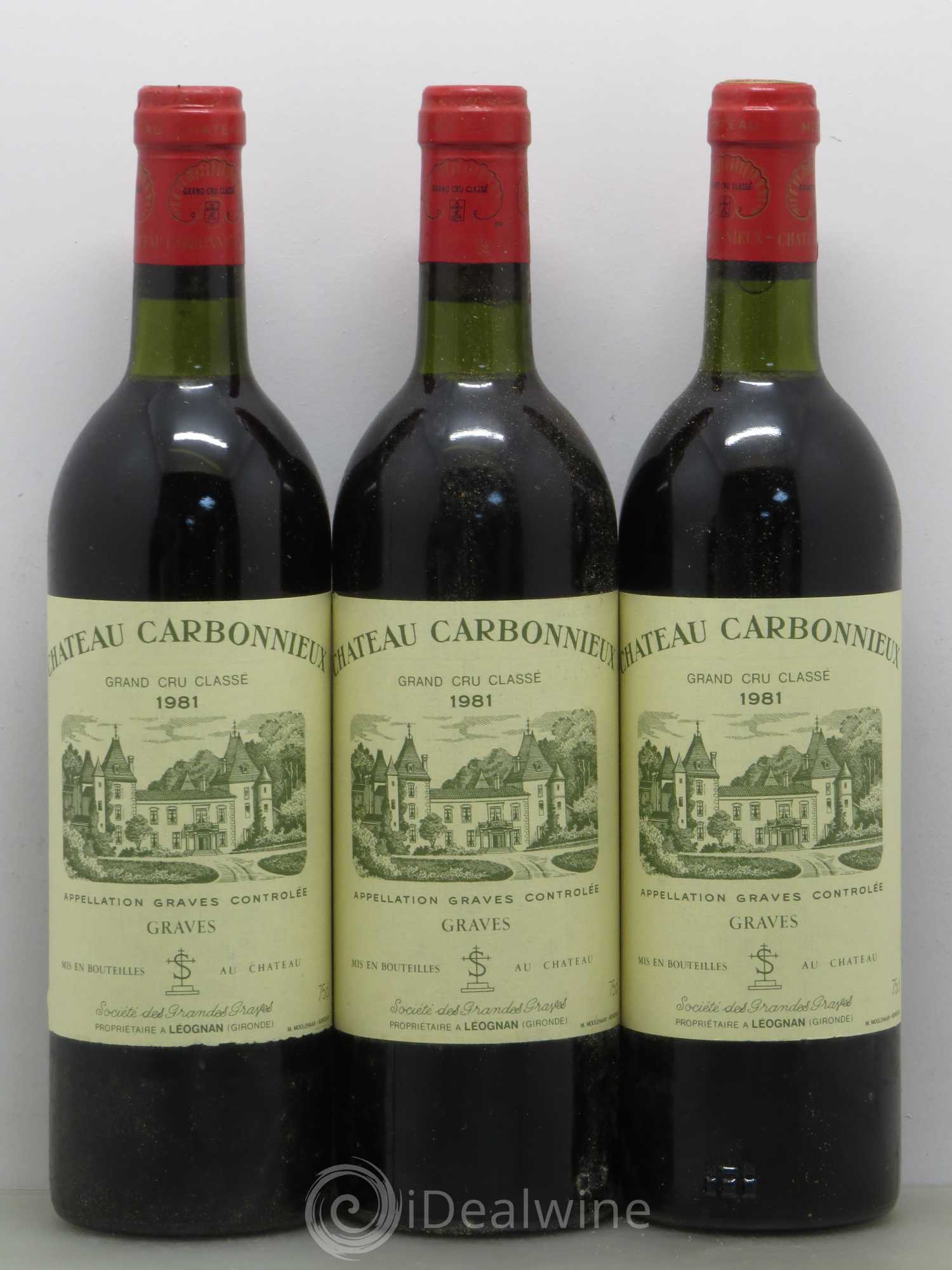 Château Carbonnieux Cru Classé de Graves 1981 - Lot de 12 bouteilles - 3
