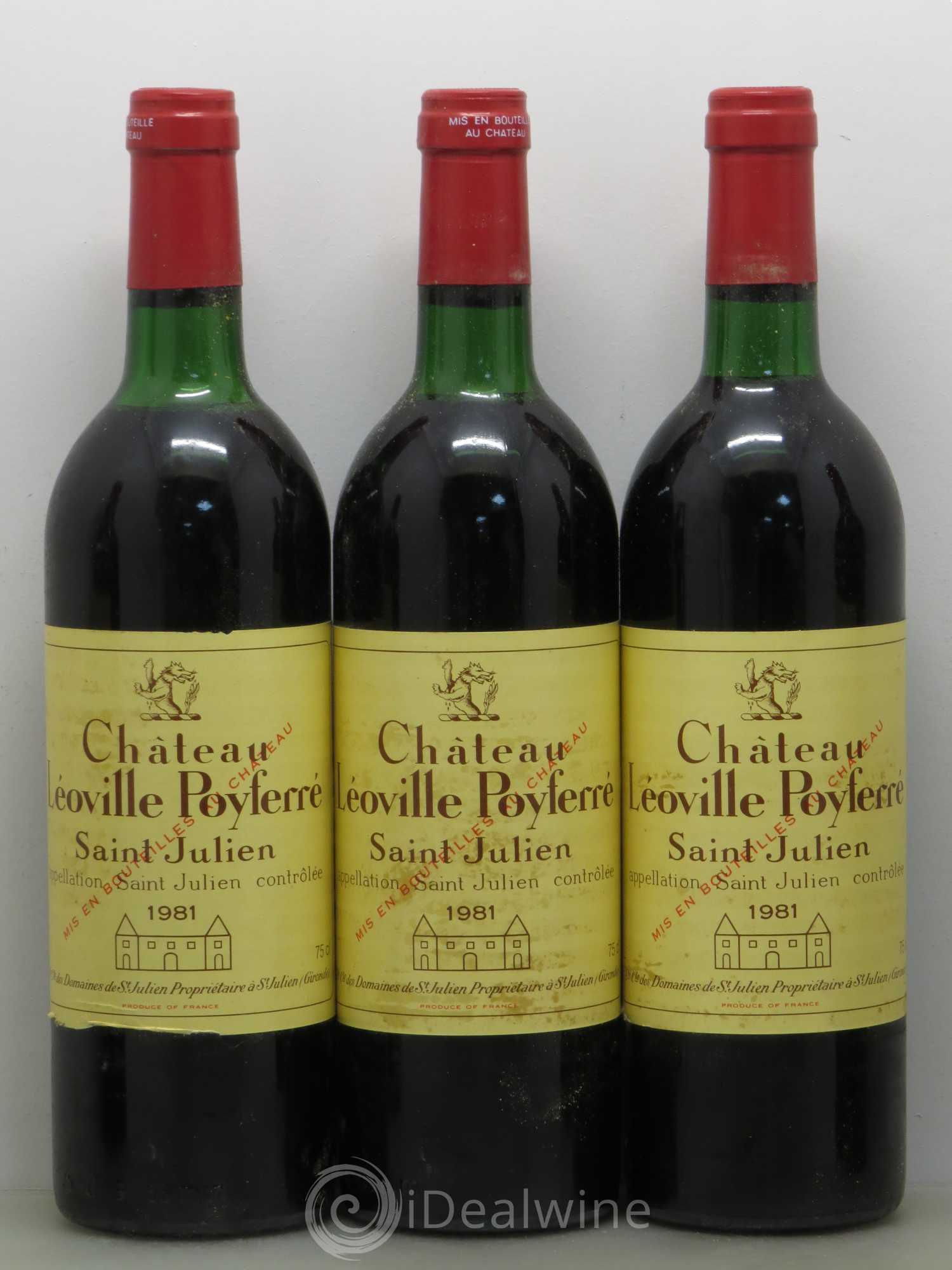 Château Léoville Poyferré 2ème Grand Cru Classé 1981 - Lot de 12 bouteilles - 2