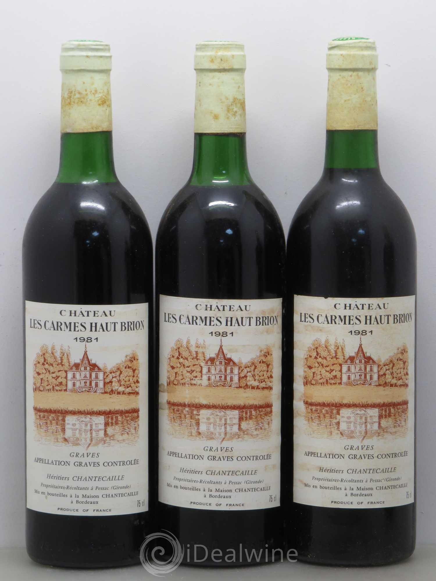 Château Les Carmes Haut-Brion 1981 - Lot de 12 bouteilles - 2