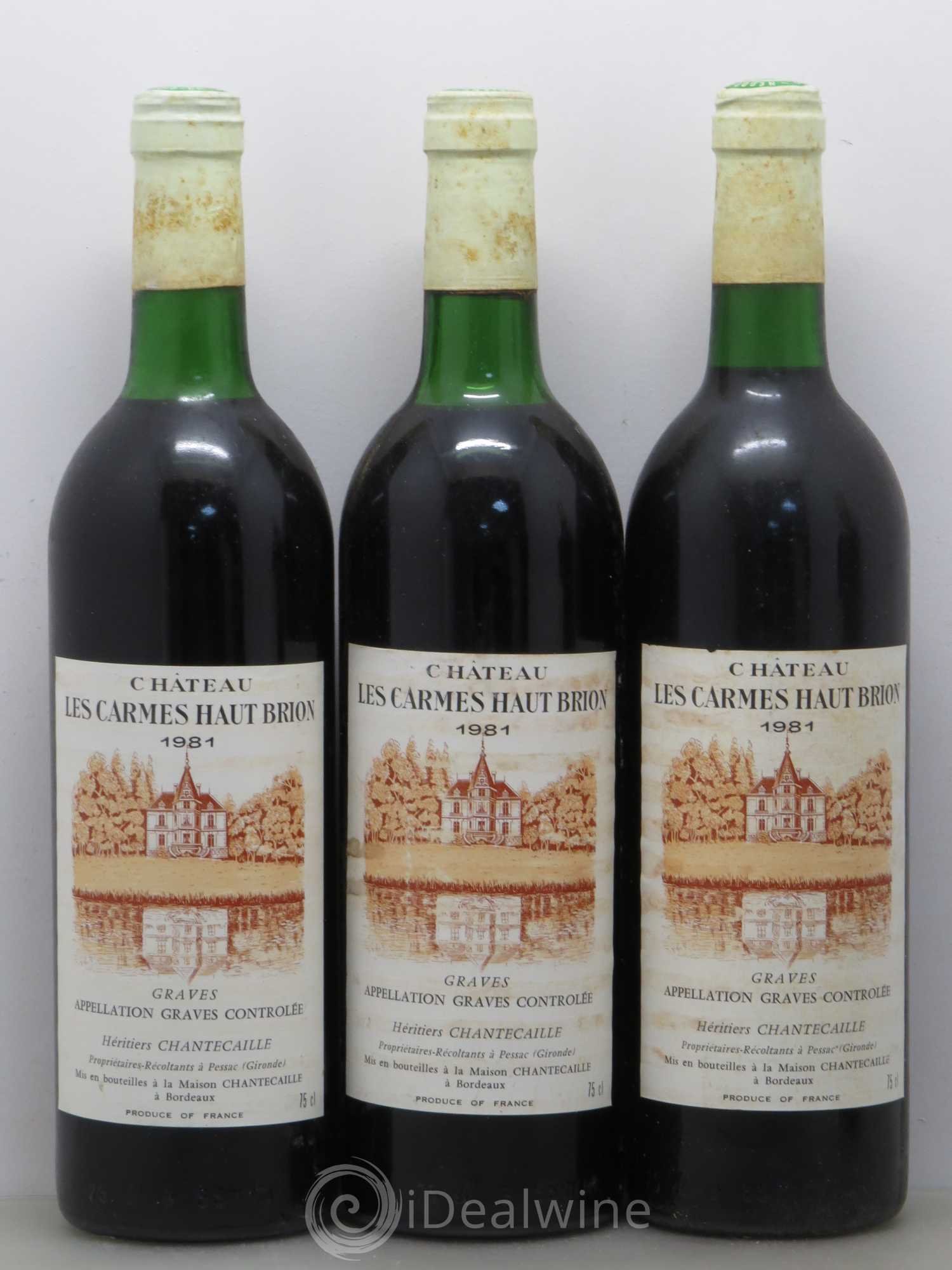 Château Les Carmes Haut-Brion 1981 - Lot de 12 bouteilles - 3
