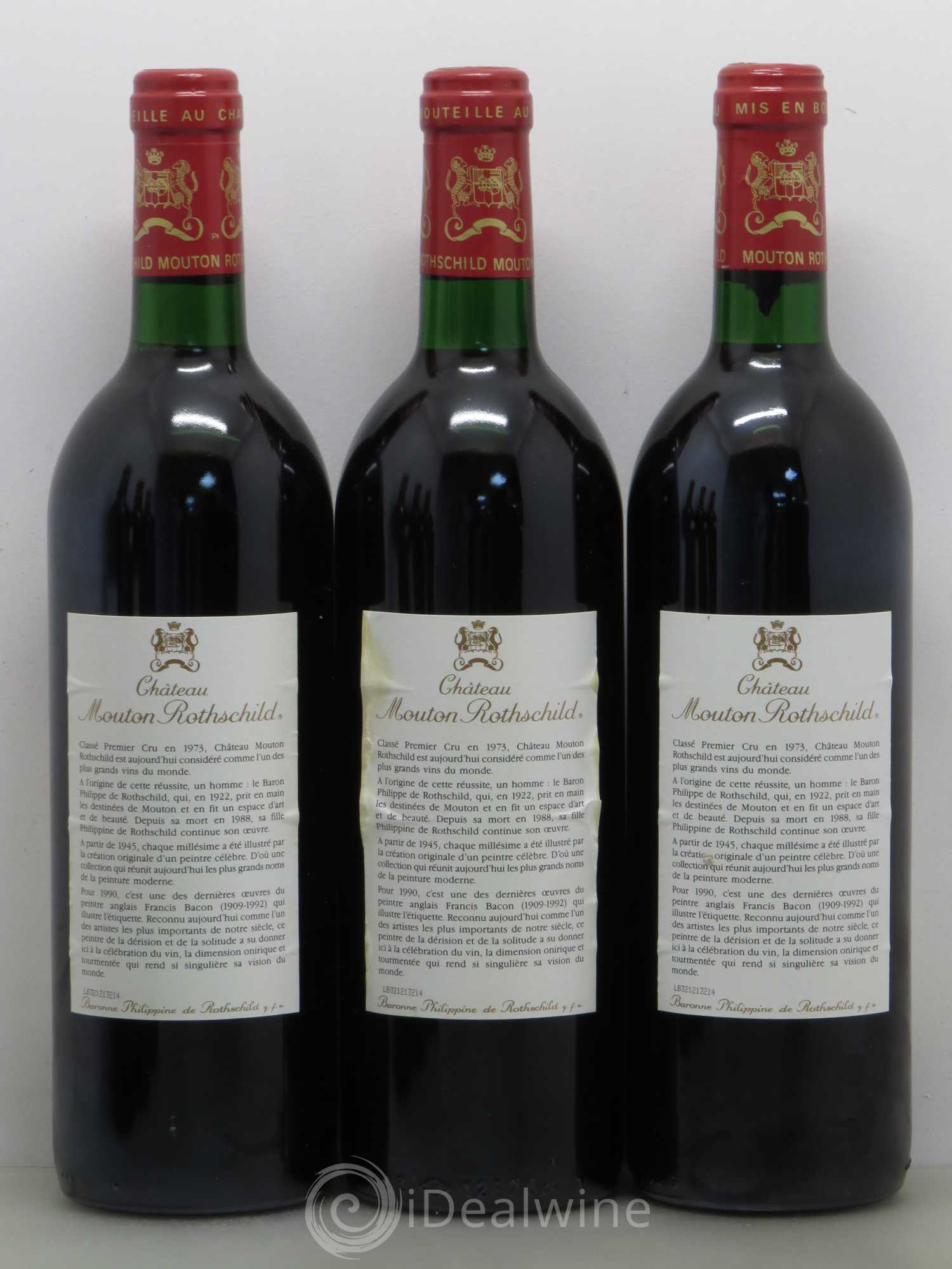 Château Mouton Rothschild 1er Grand Cru Classé 1990 - Lot de 6 bouteilles - 2