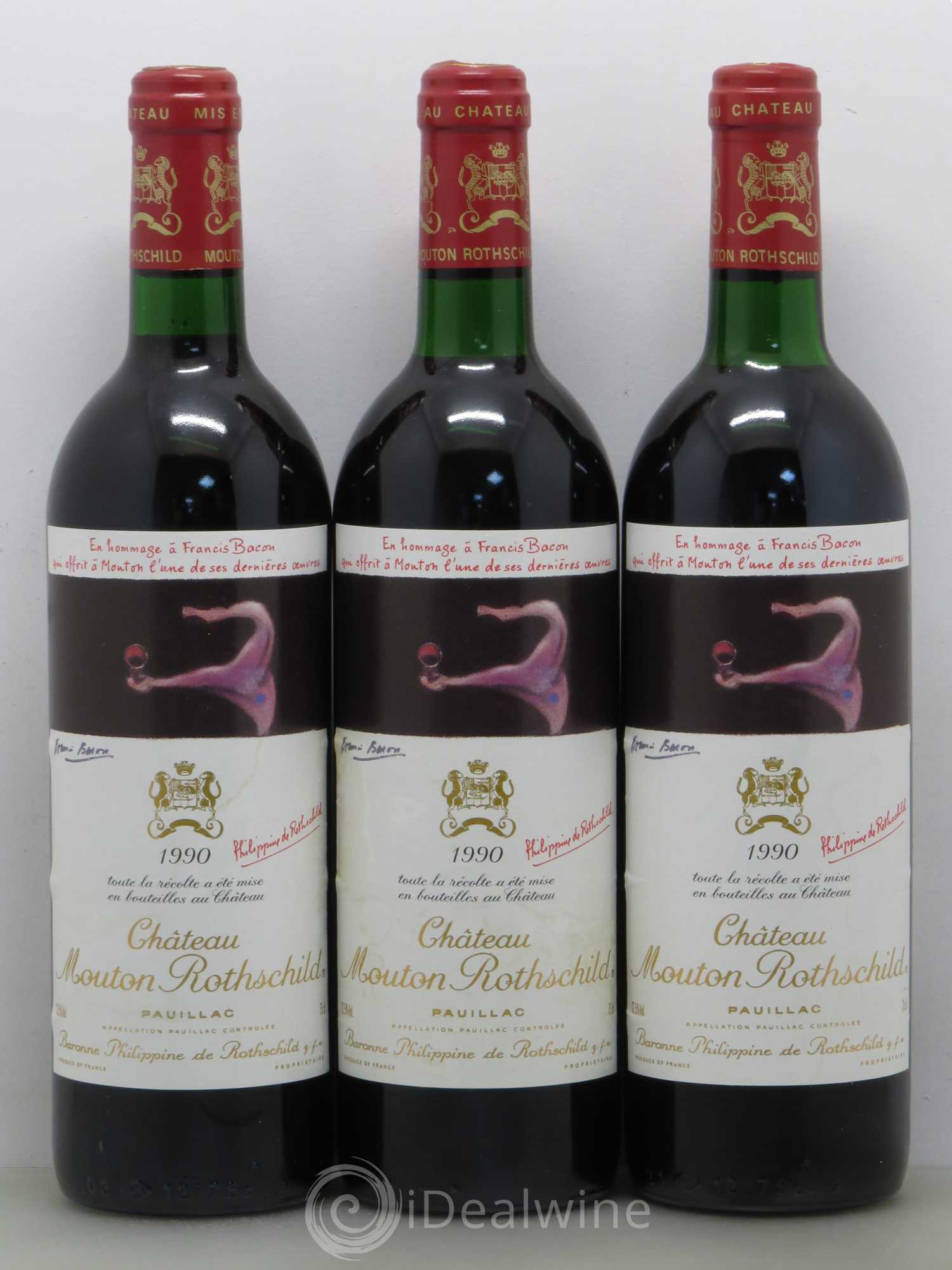 Château Mouton Rothschild 1er Grand Cru Classé 1990 - Lot de 6 bouteilles - 3