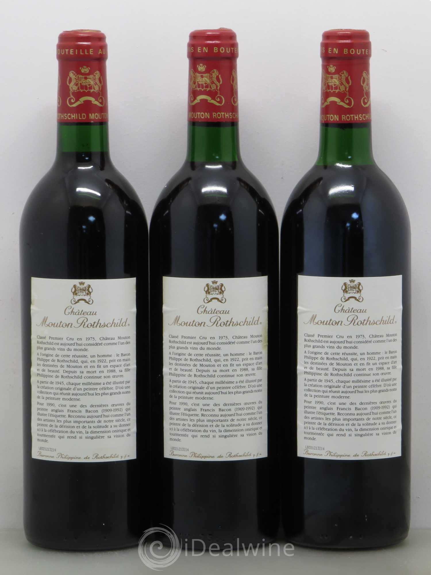Château Mouton Rothschild 1er Grand Cru Classé 1990 - Lot de 6 bouteilles - 4