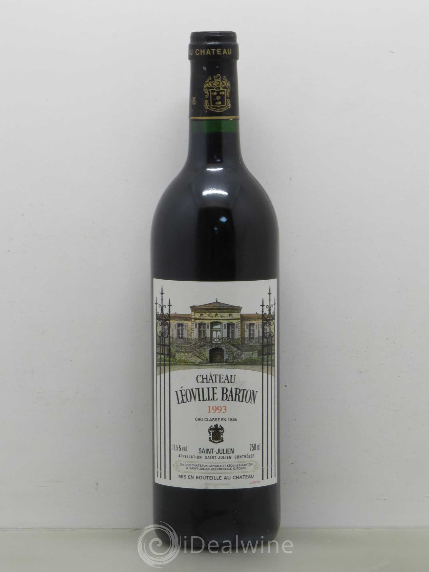 Château Léoville Barton 2ème Grand Cru Classé 1993 - Lot de 1 bouteille - 0