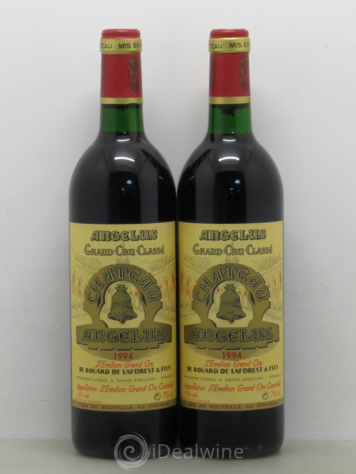Château Angélus 1er Grand Cru Classé A 1994 - Lot de 2 bouteilles - 0