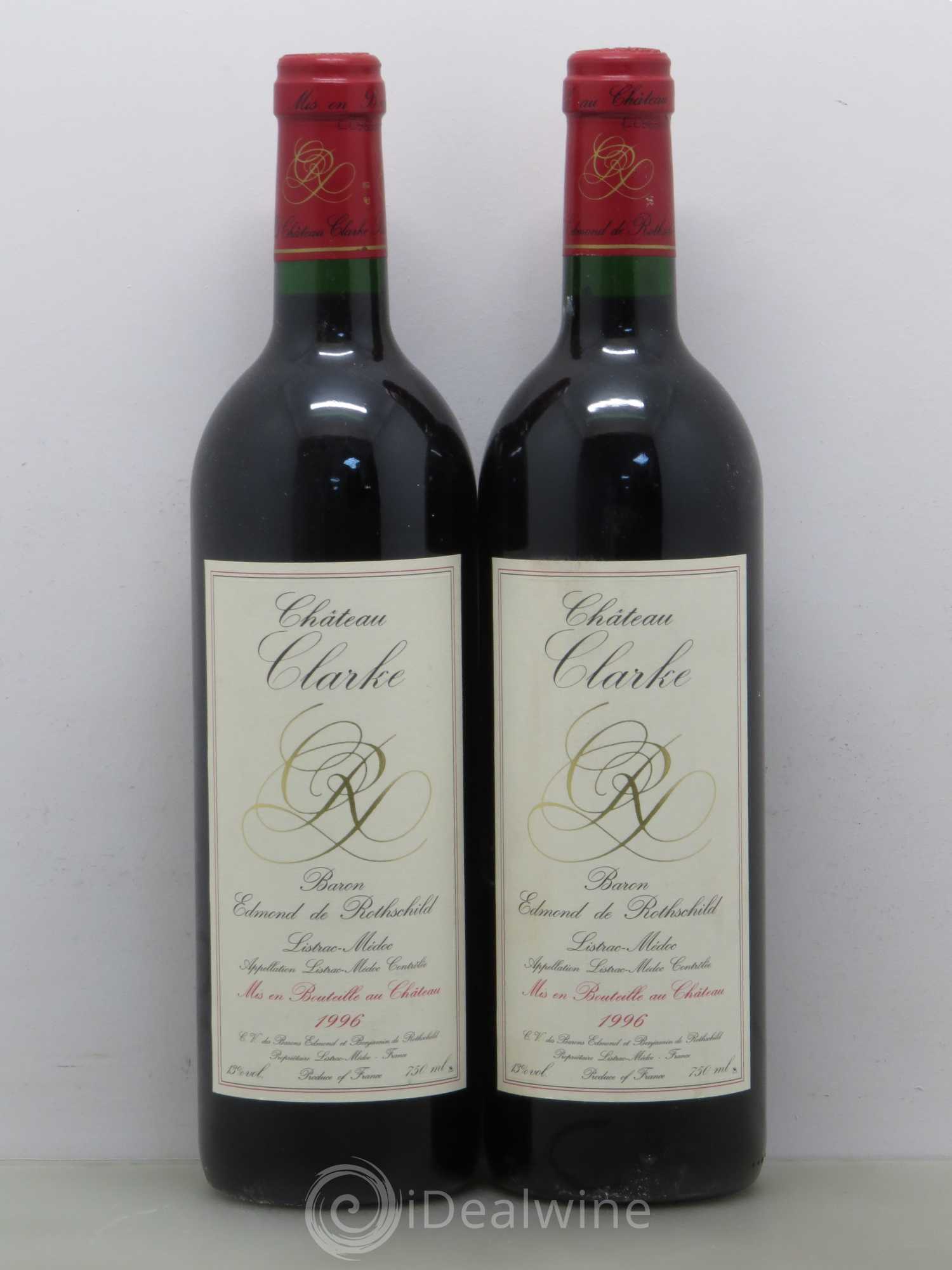Château Clarke 1996 - Lot de 2 bouteilles - 0