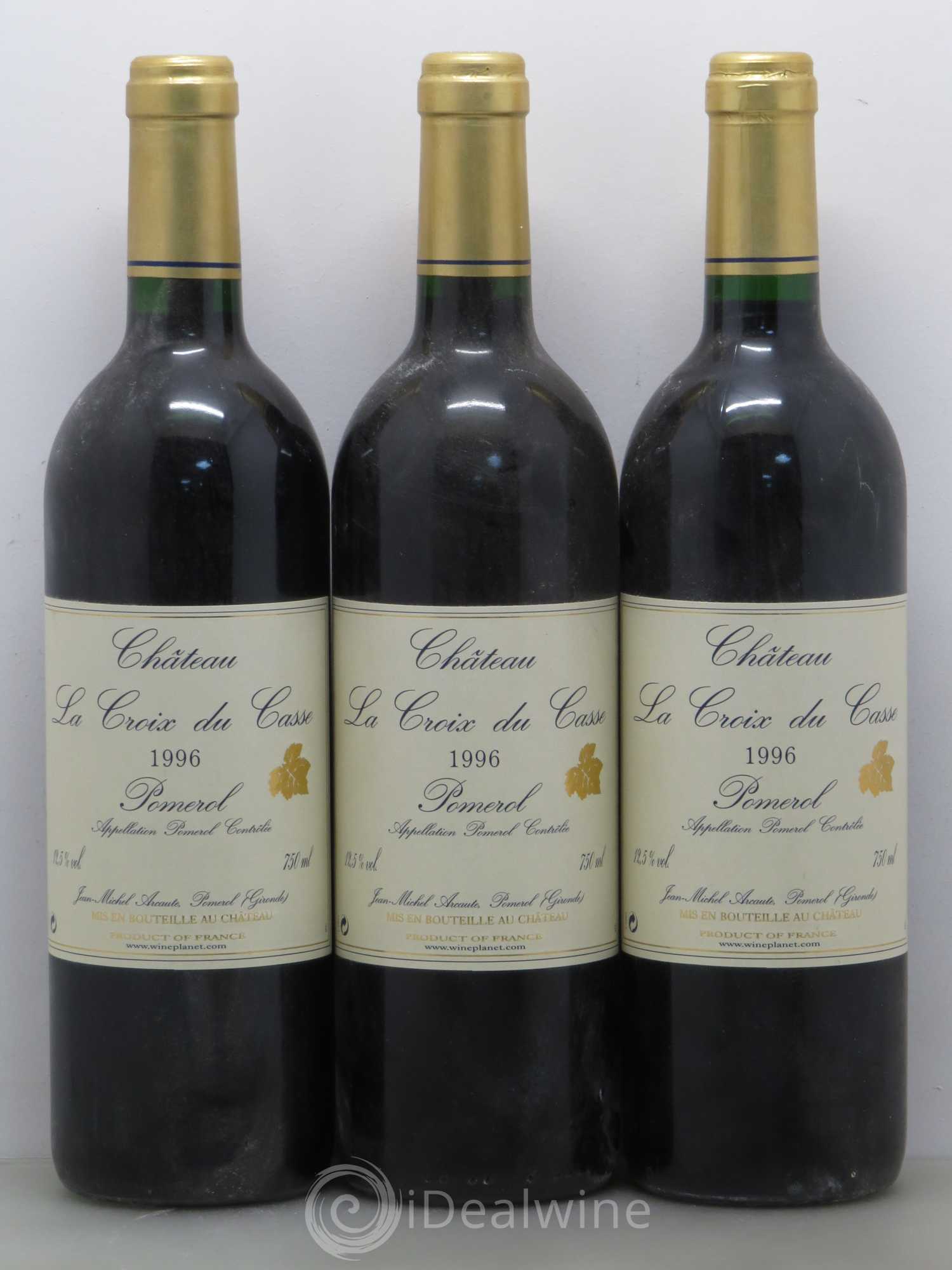 Château la Croix du Casse 1996 - Lot de 5 bouteilles - 1