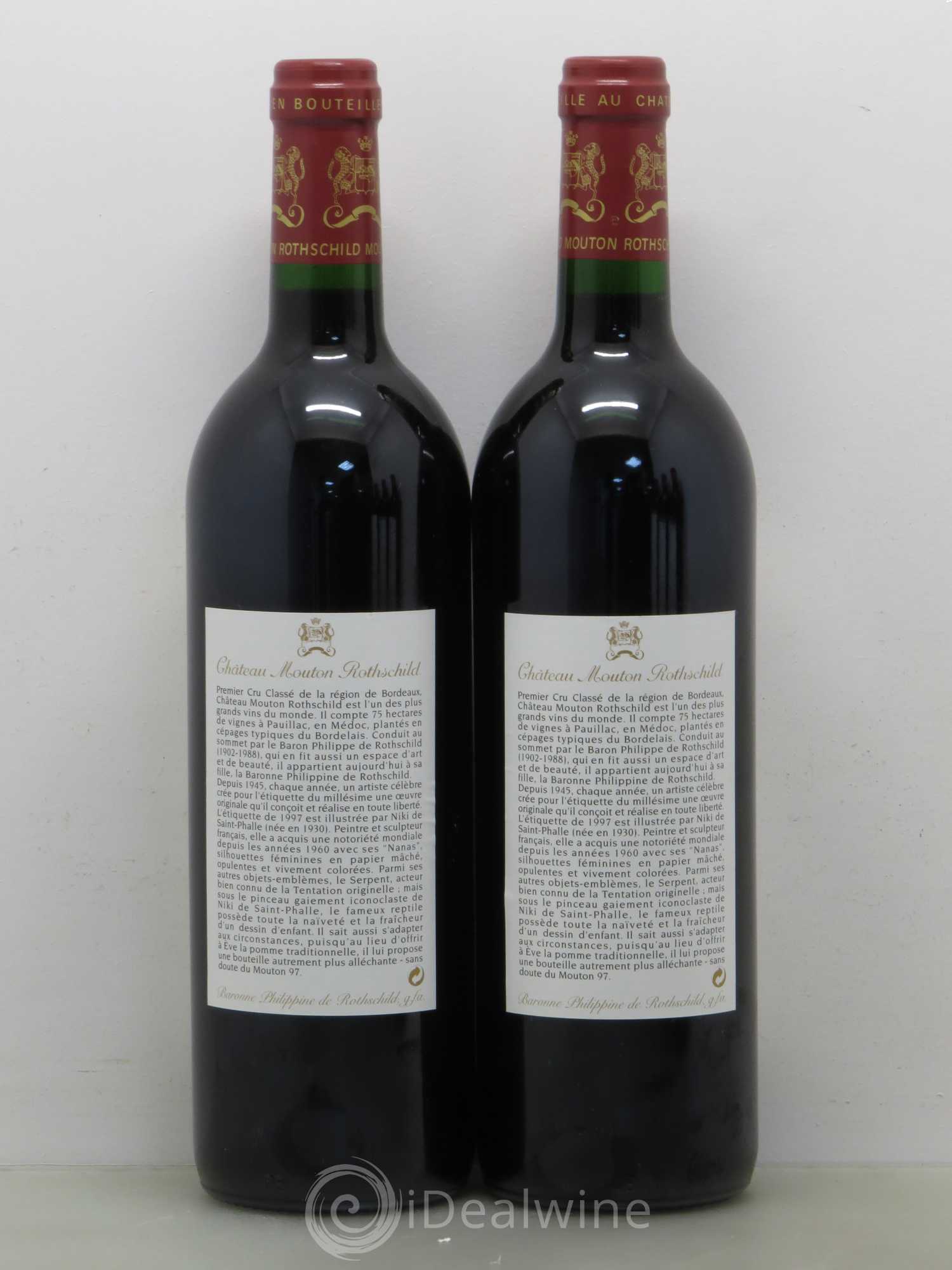 Château Mouton Rothschild 1er Grand Cru Classé 1997 - Lot de 5 bouteilles - 4