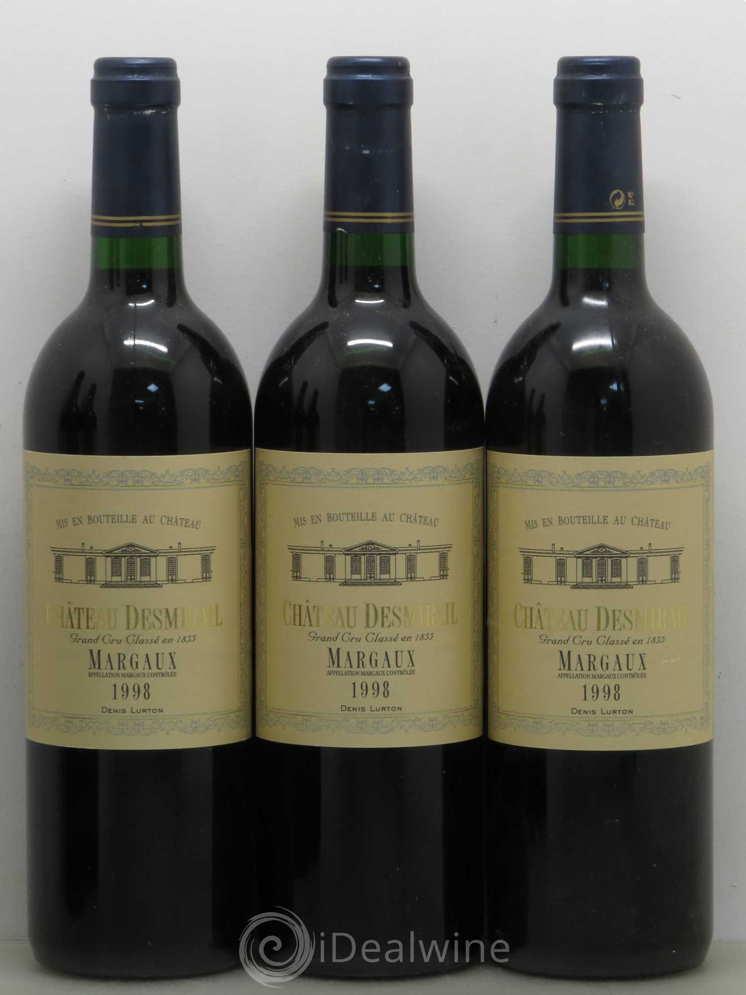 Château Desmirail 3ème Grand Cru Classé 1998 - Lot de 5 bouteilles - 1