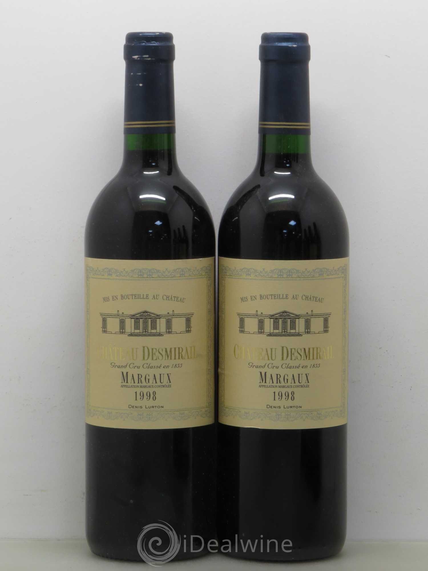 Château Desmirail 3ème Grand Cru Classé 1998 - Lot de 5 bouteilles - 2