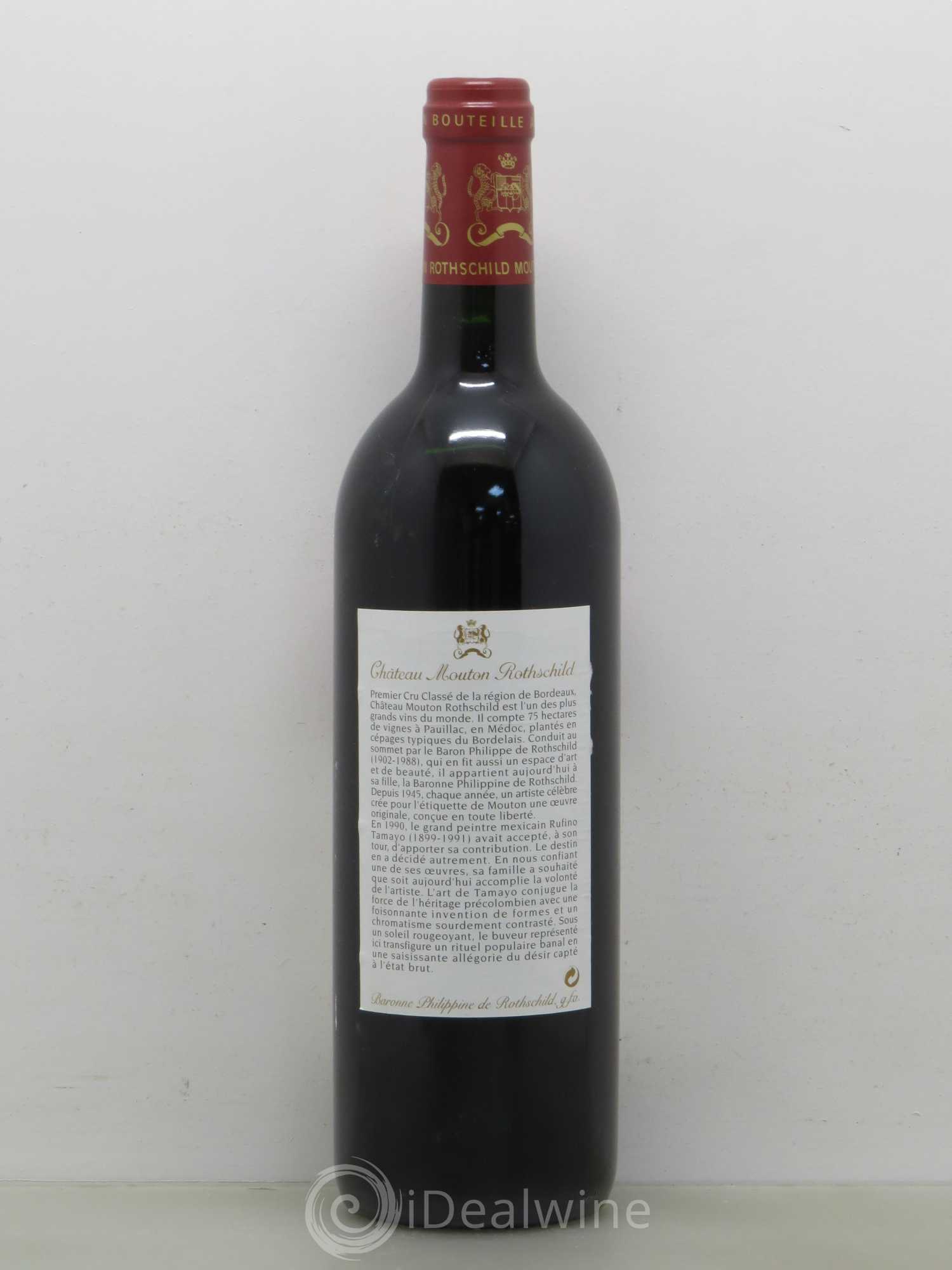 Château Mouton Rothschild 1er Grand Cru Classé 1998 - Lot de 1 bouteille - 1