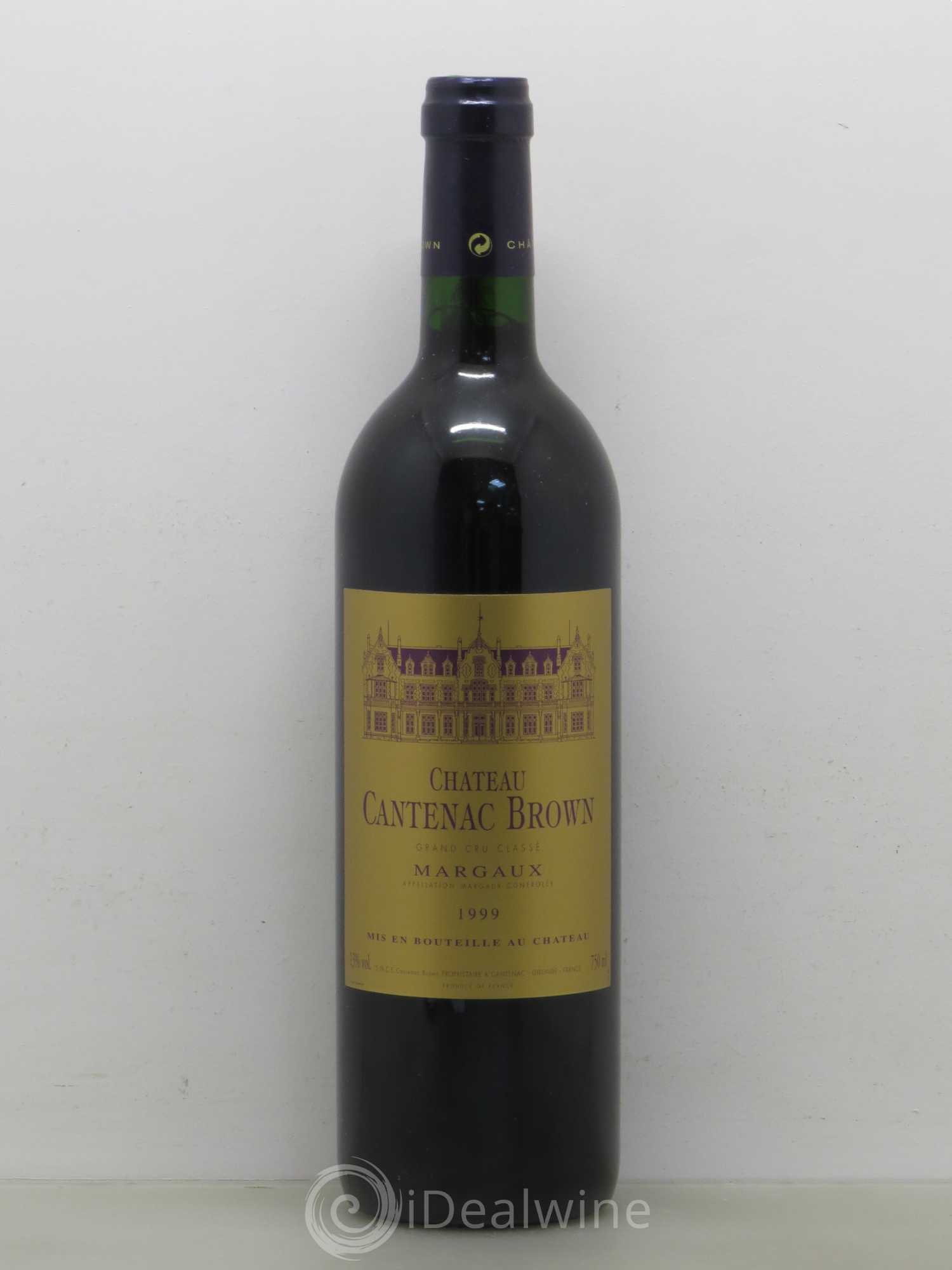 Château Cantenac Brown 3ème Grand Cru Classé 1999 - Lot de 1 bouteille - 0