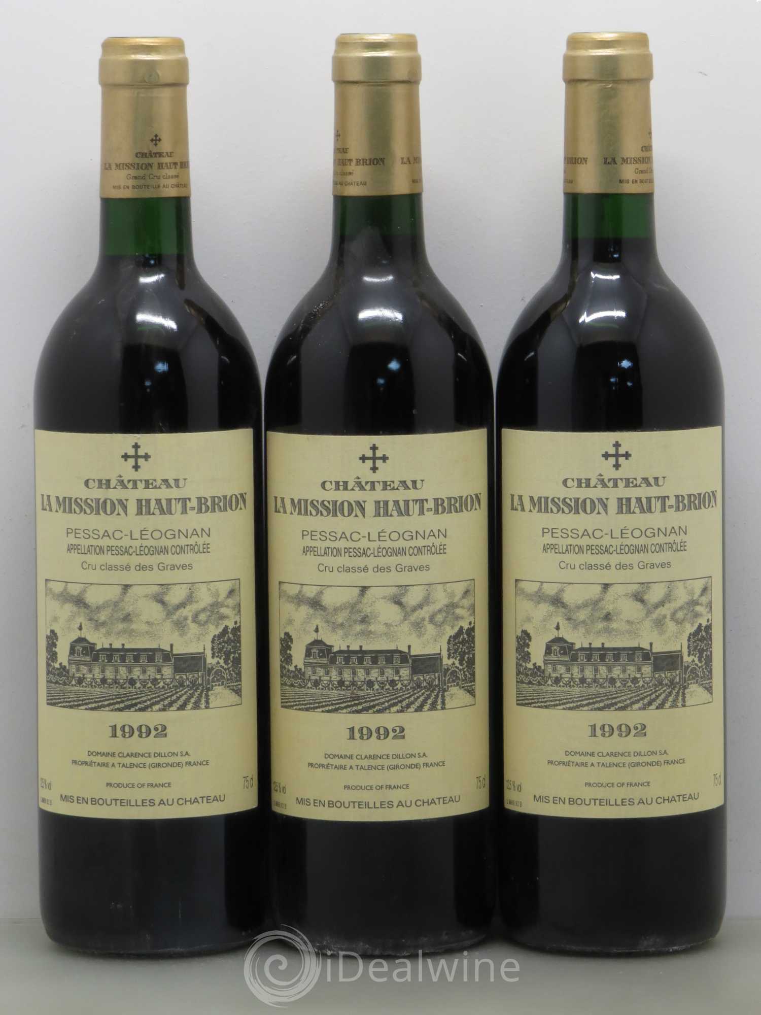 Château la Mission Haut-Brion Cru Classé de Graves 1992 - Lot de 6 bouteilles - 2
