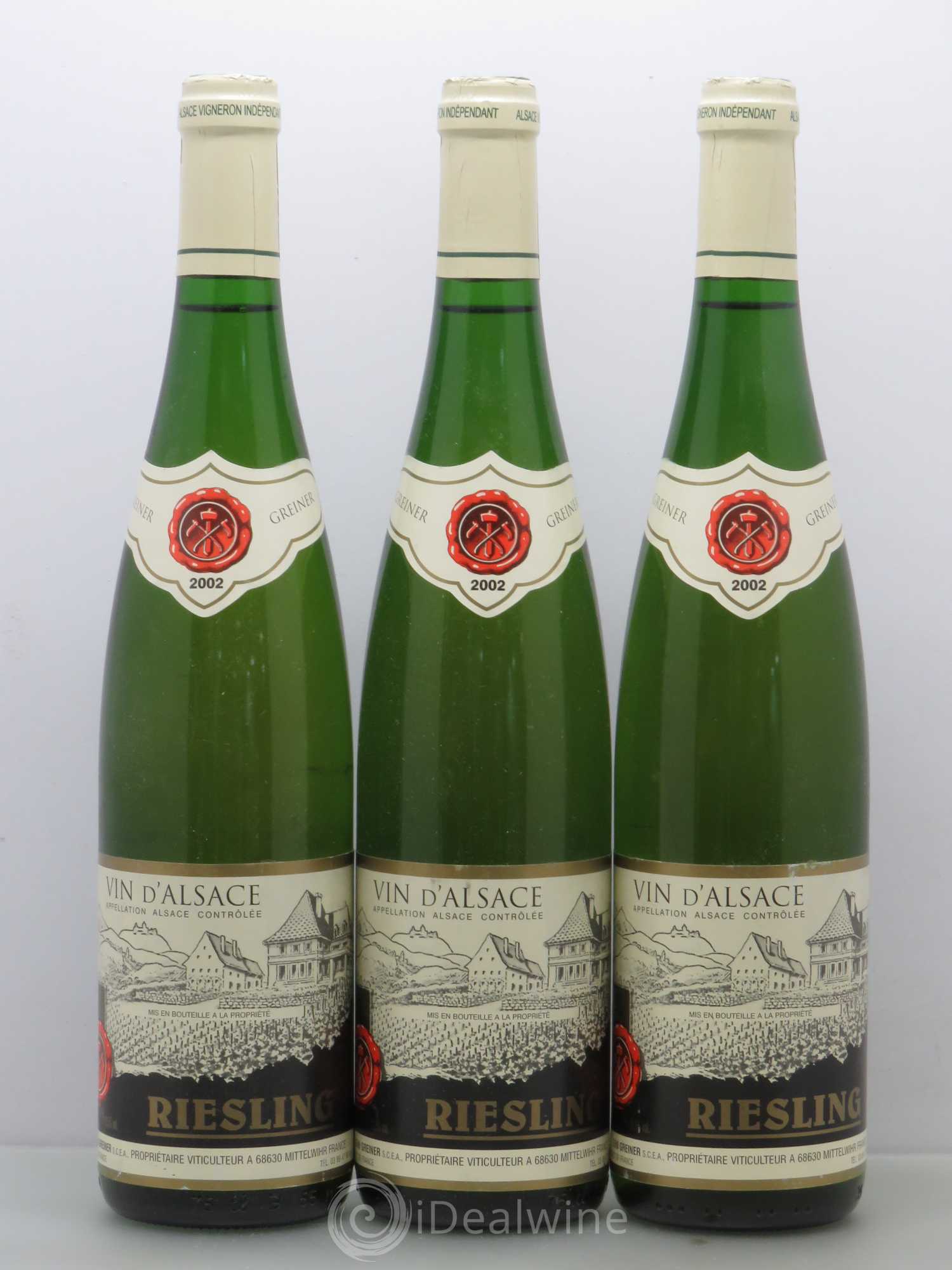 Riesling Greiner 2002 - Lot de 3 bouteilles - 0