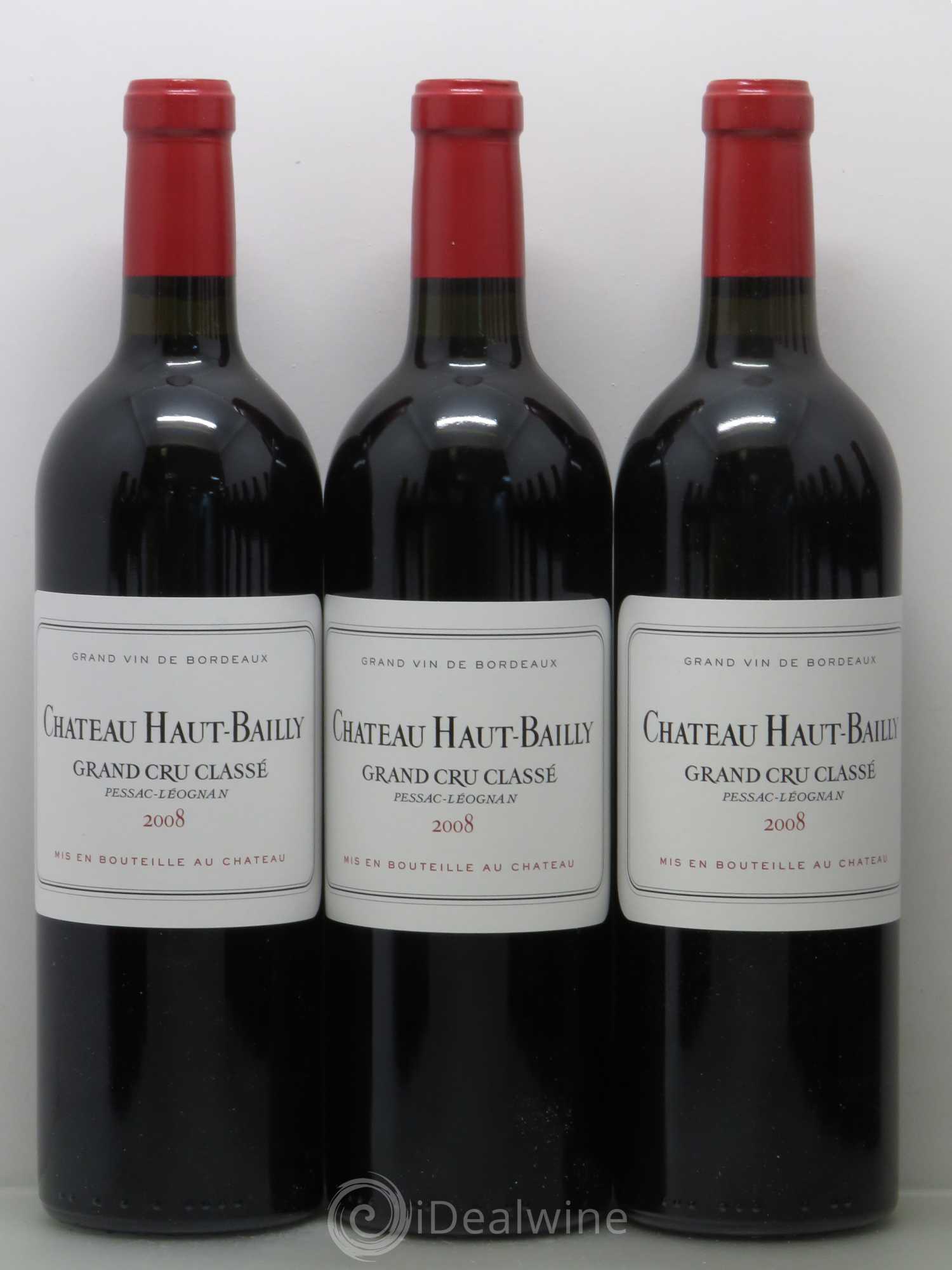 Château Haut-Bailly Cru Classé de Graves 2008 - Lot de 12 bouteilles - 1