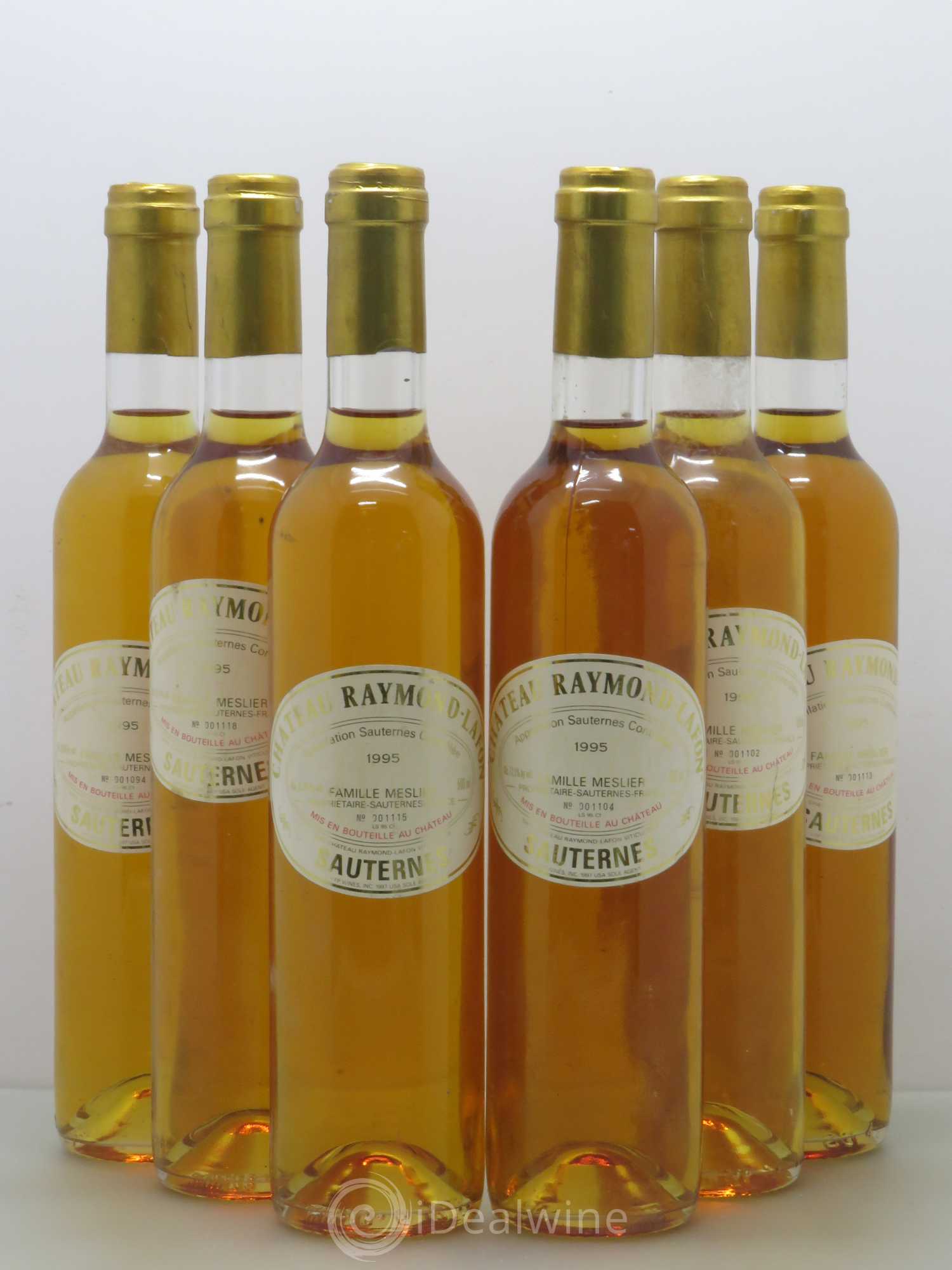 Château Raymond Lafon 1995 - Lotto di 6 bottiglie - 0