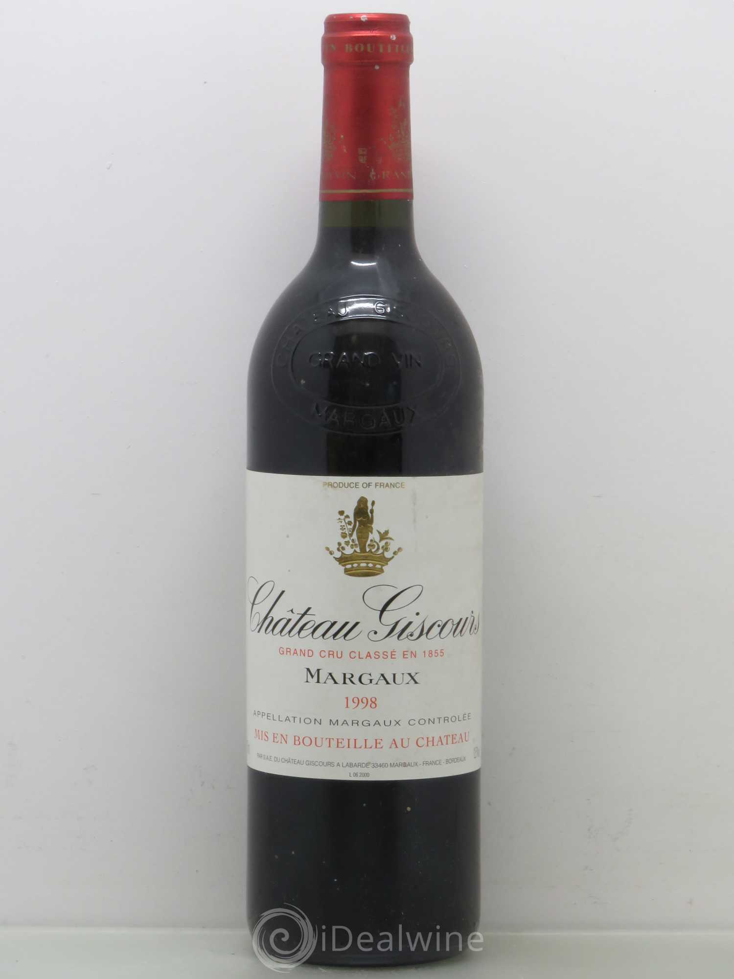 Château Giscours 3ème Grand Cru Classé 1998 - Lot de 1 bouteille - 0