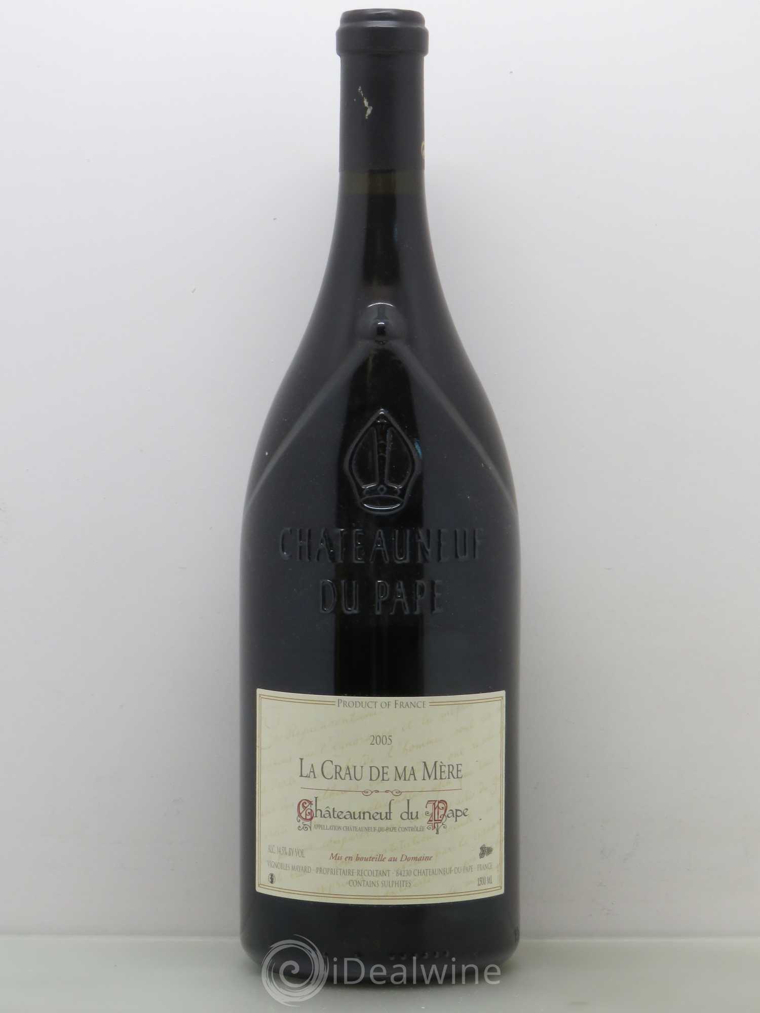 Châteauneuf-du-Pape La Crau de ma Mère Vignobles Mayard 2005 - Lot de 1 magnum - 0