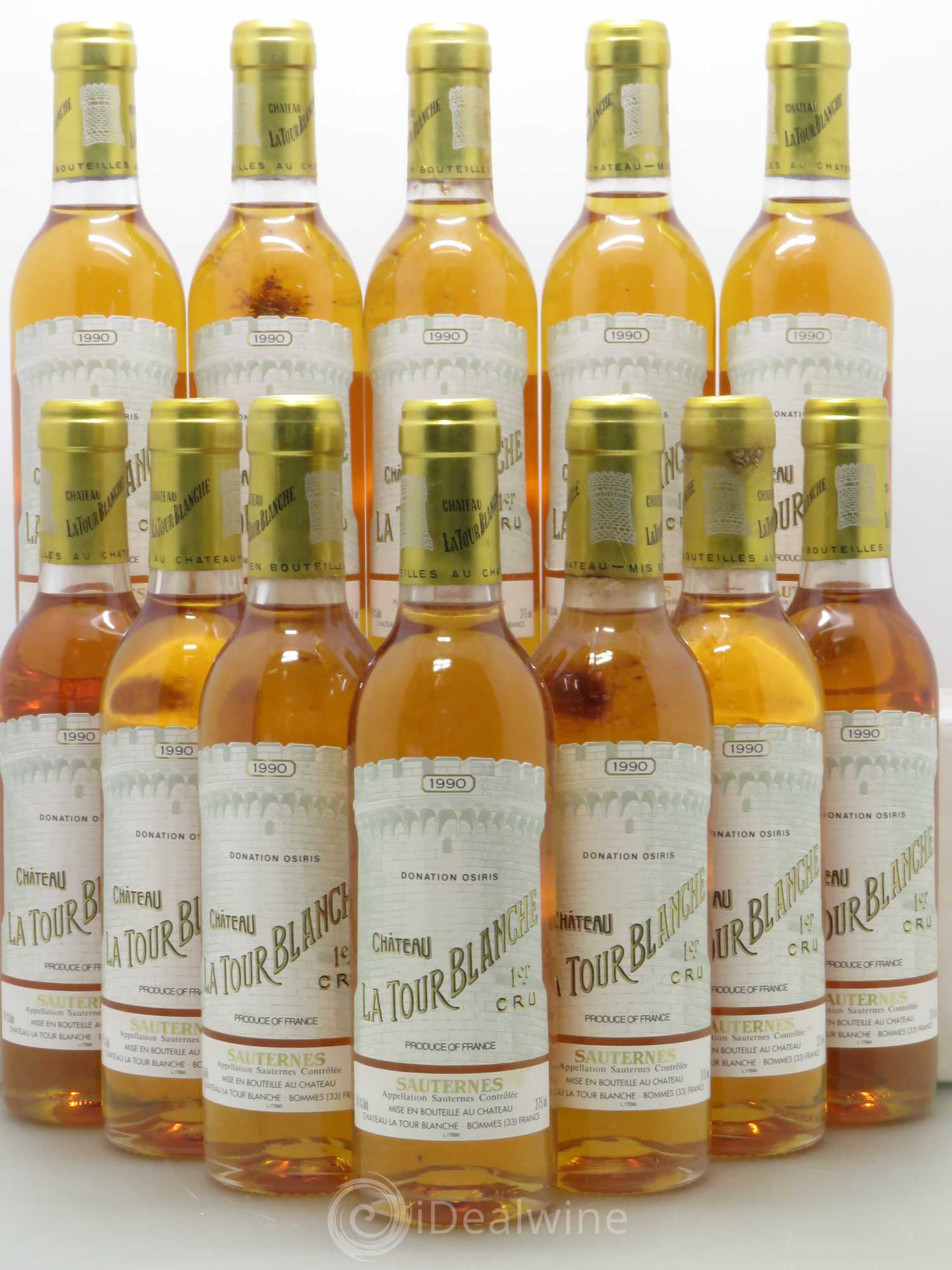 Château la Tour Blanche 1er Grand Cru Classé 1990 - Posten von 12 Demi-Flaschen - 0