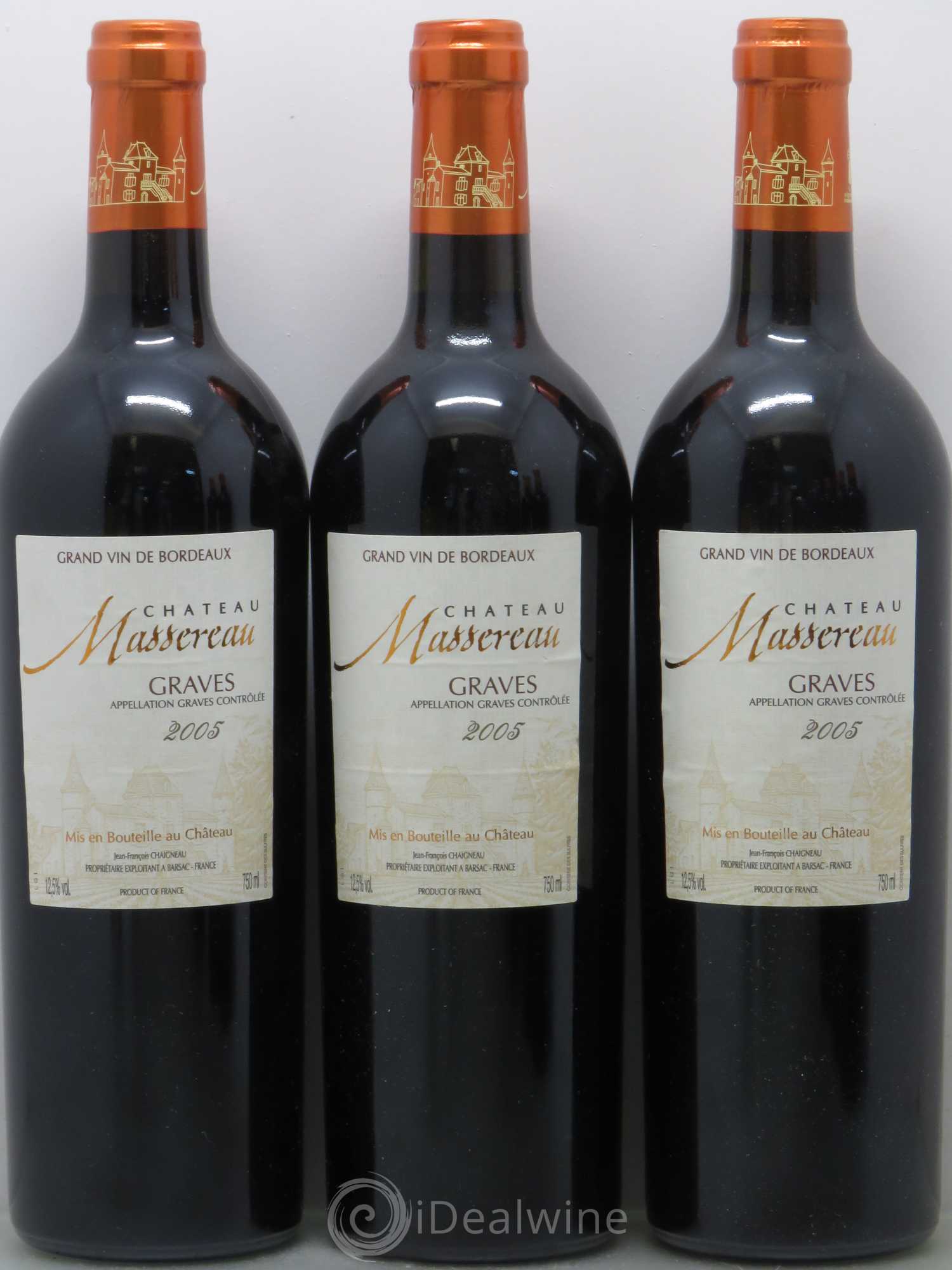 Bordeaux Château Massereau 2005 - Lot de 6 bouteilles - 2