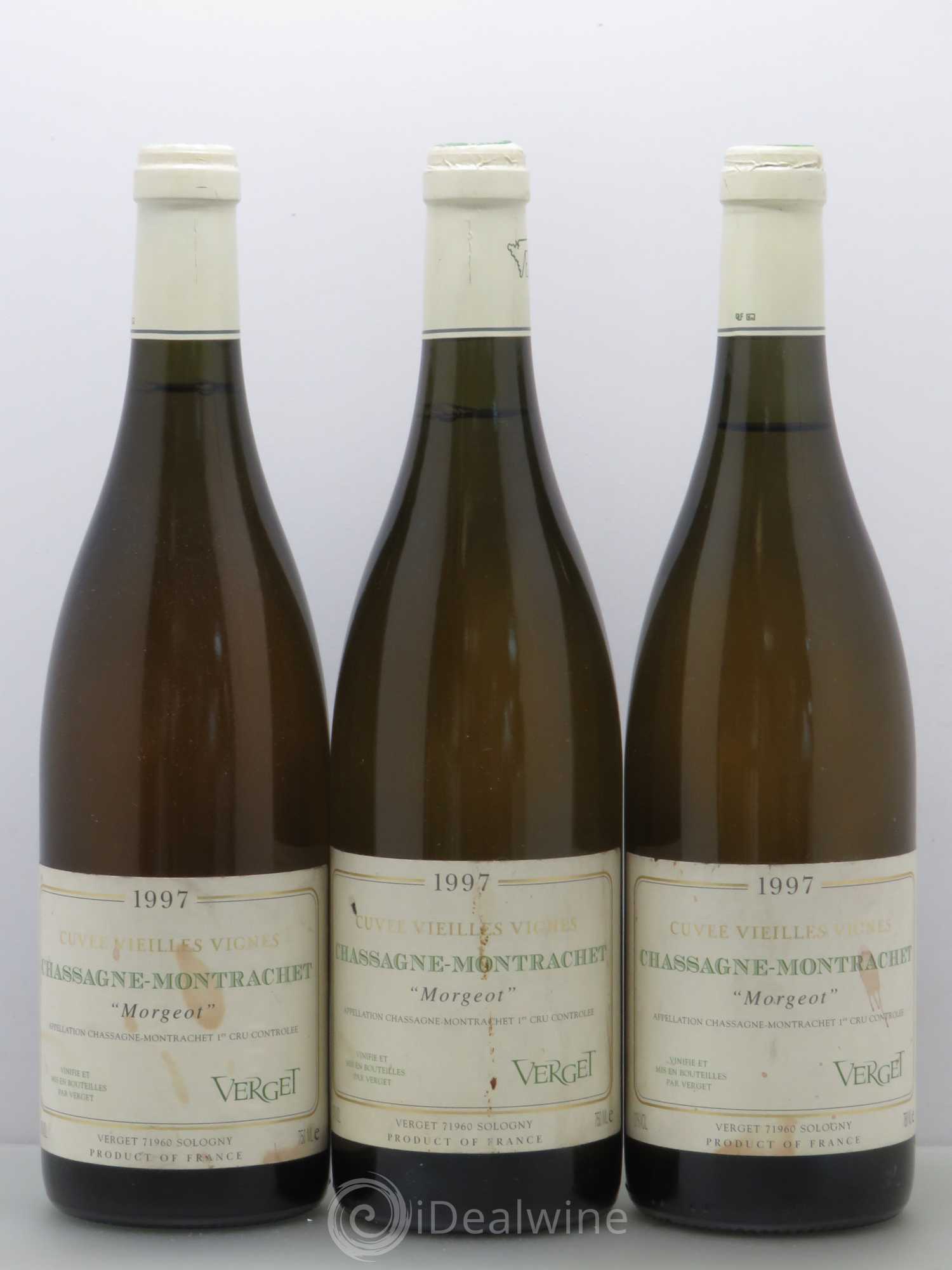 Chassagne-Montrachet 1er Cru 1997 - Posten von 3 Flaschen - 0