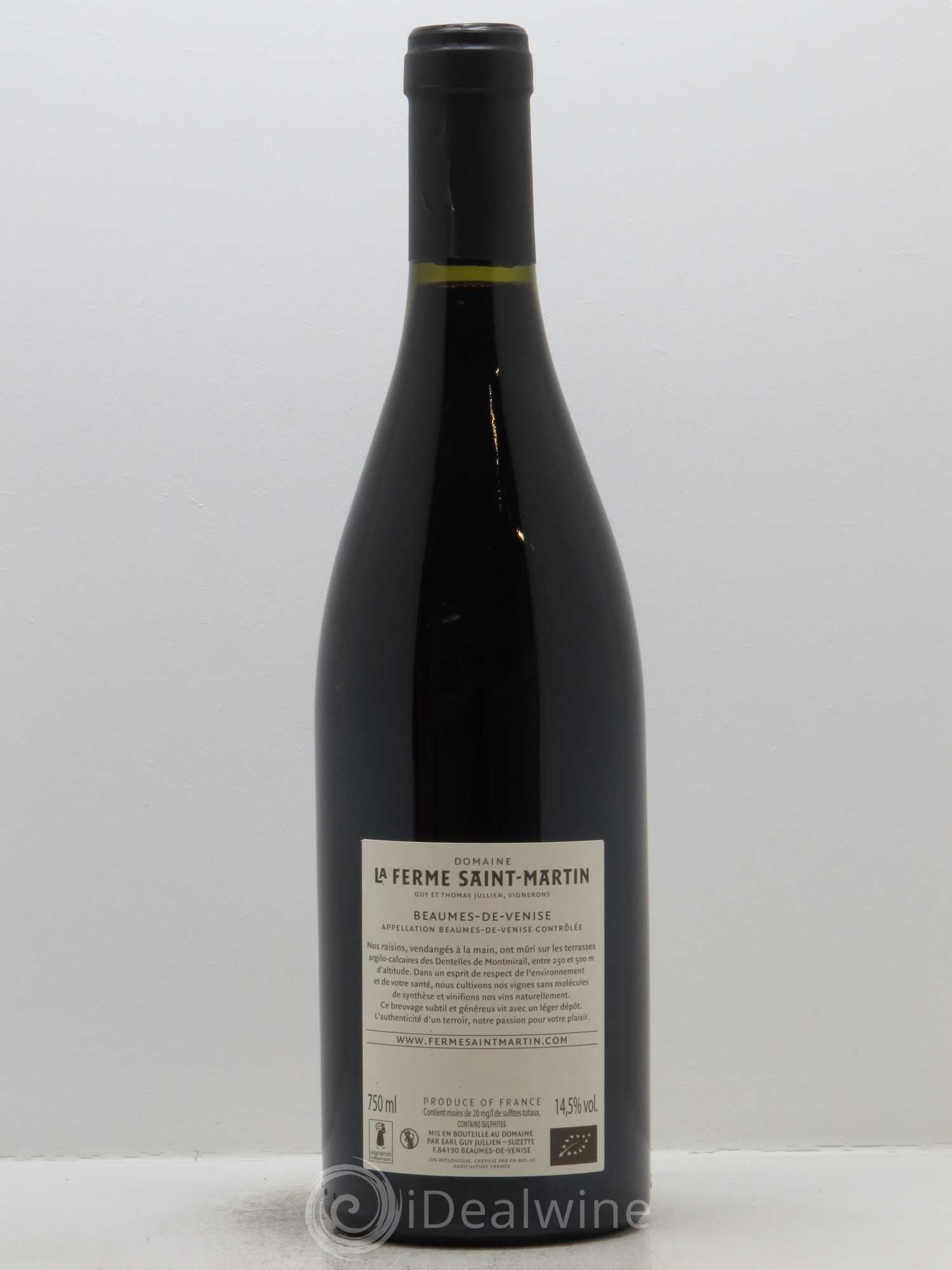 Beaumes-de-Venise Les Terres Jaunes La Ferme Saint-Martin (Domaine) 2016 - Lot de 1 bouteille - 1