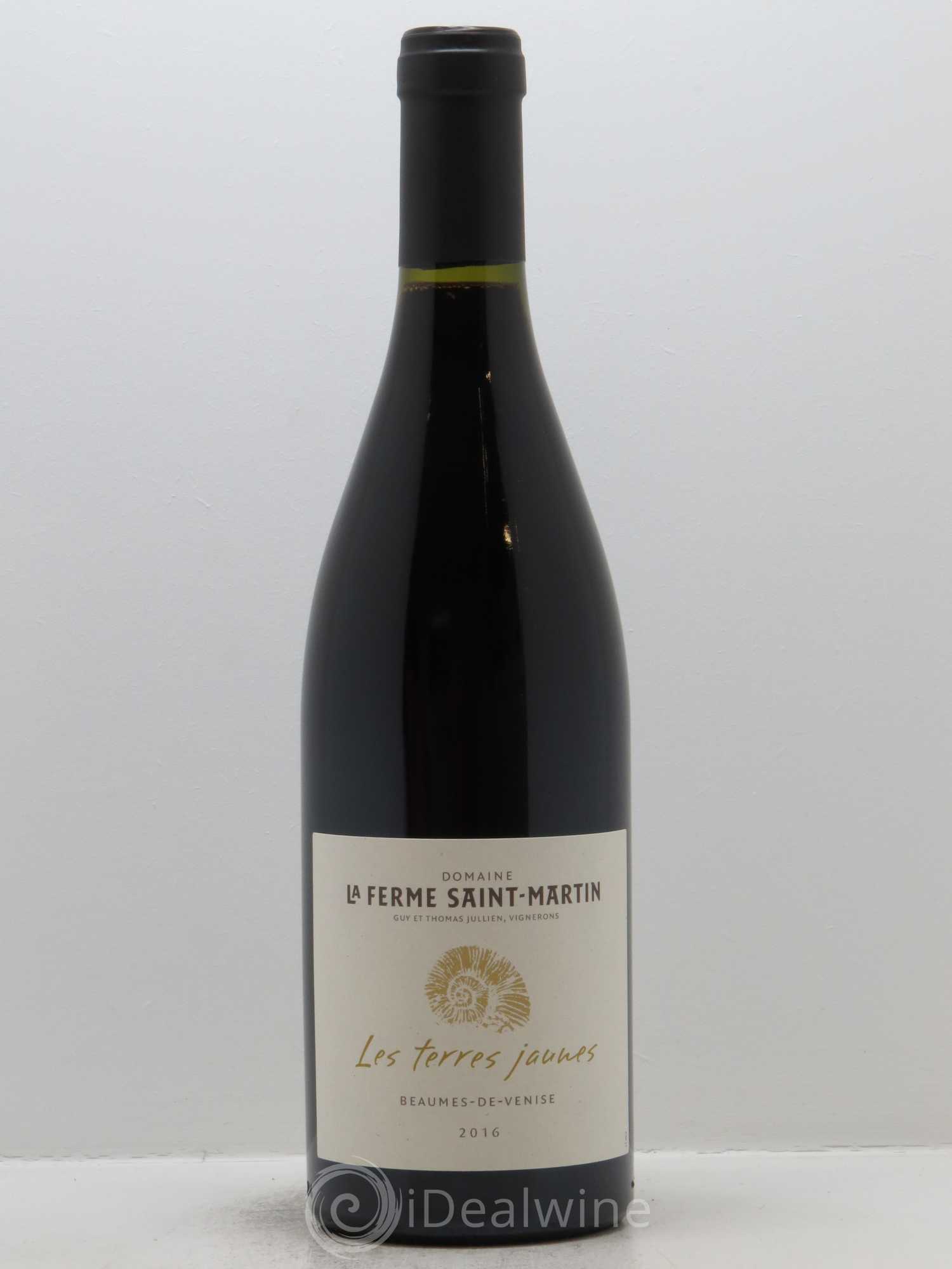 Beaumes-de-Venise Les Terres Jaunes La Ferme Saint-Martin (Domaine) 2016 - Lot de 1 bouteille - 0