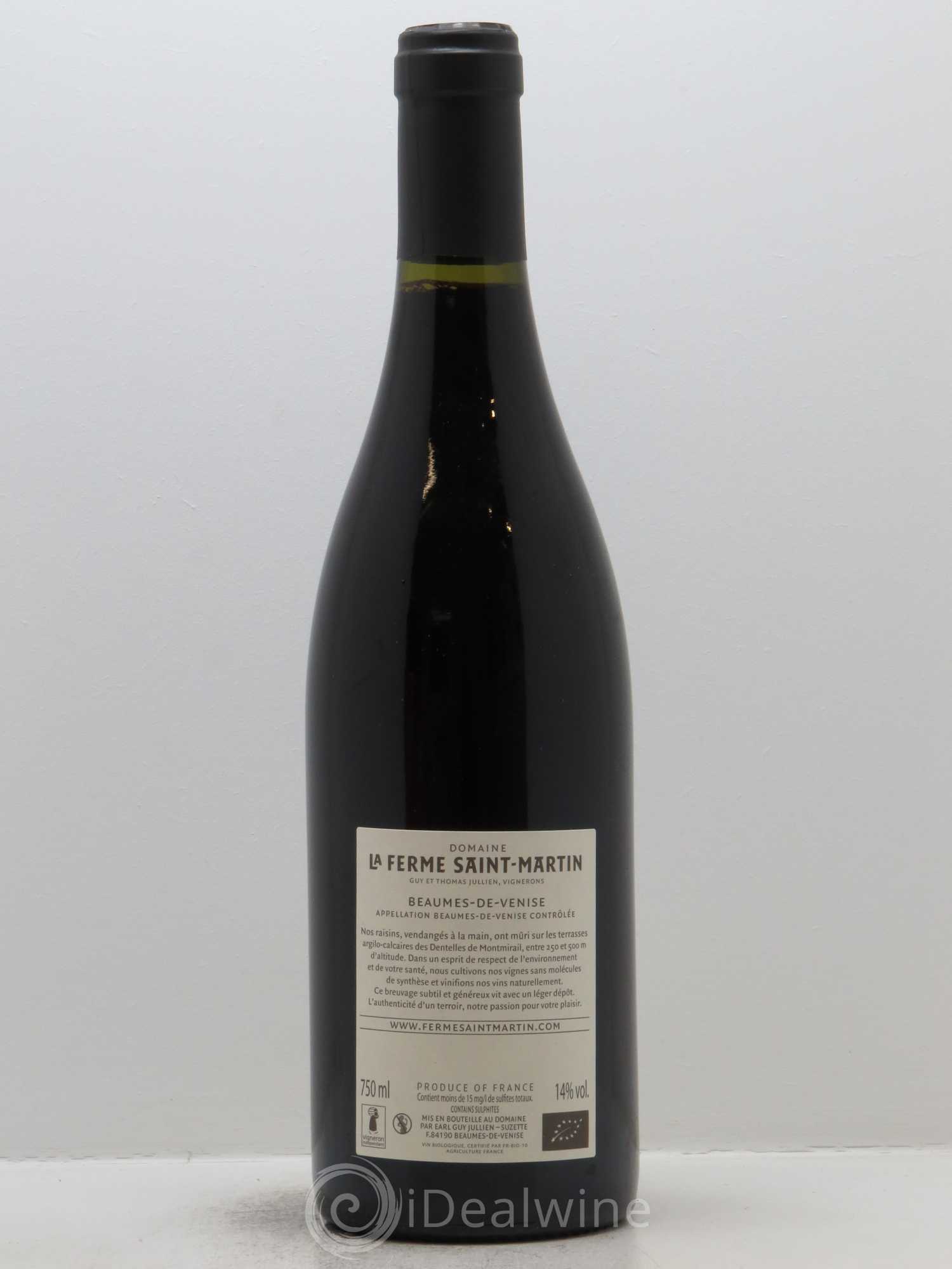 Beaumes-de-Venise Costancia La Ferme Saint-Martin (Domaine) 2016 - Lot de 1 bouteille - 1