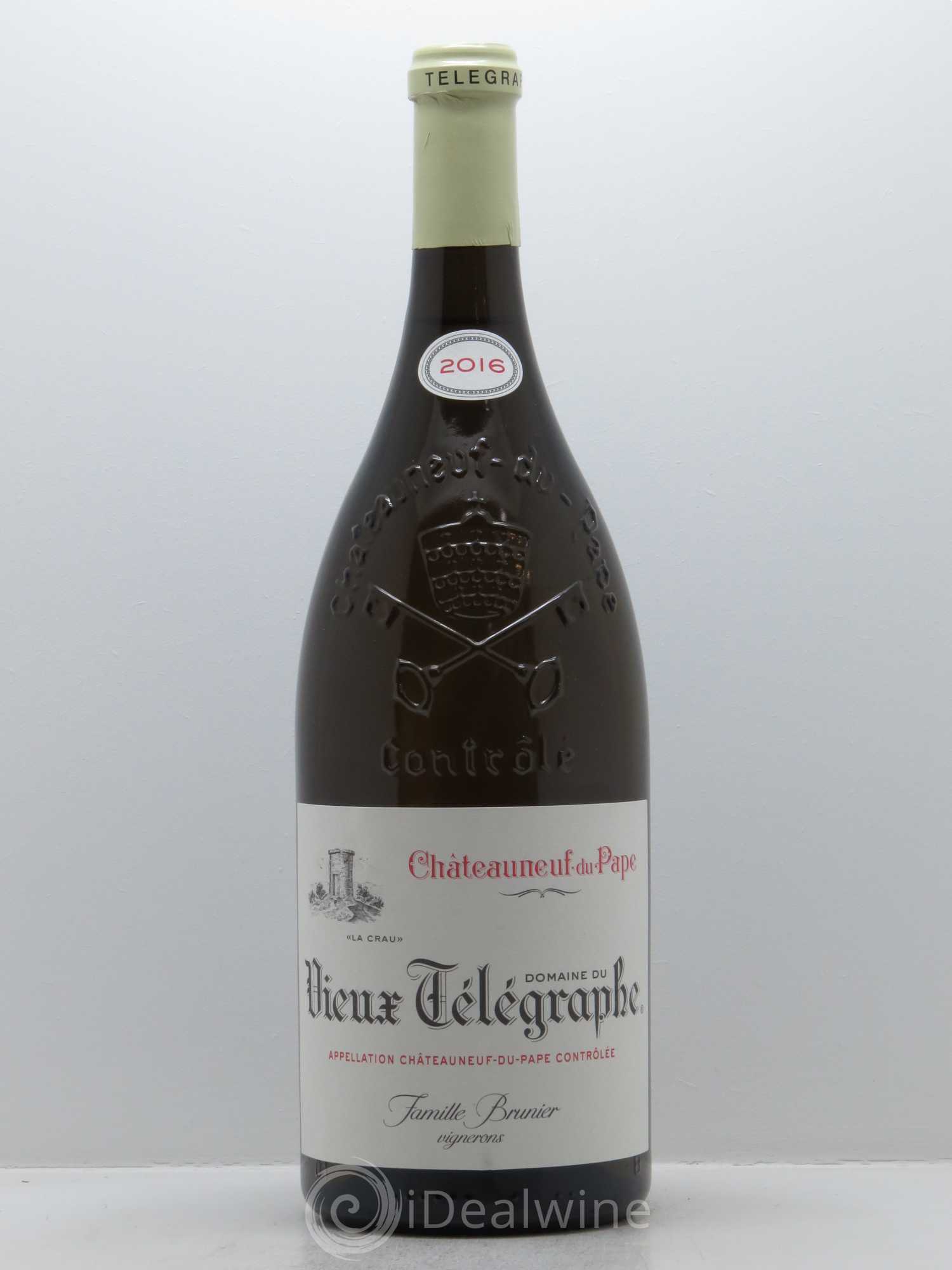 Châteauneuf-du-Pape Vieux Télégraphe (Domaine du) Vignobles Brunier 2016 - Lot de 1 magnum - 0