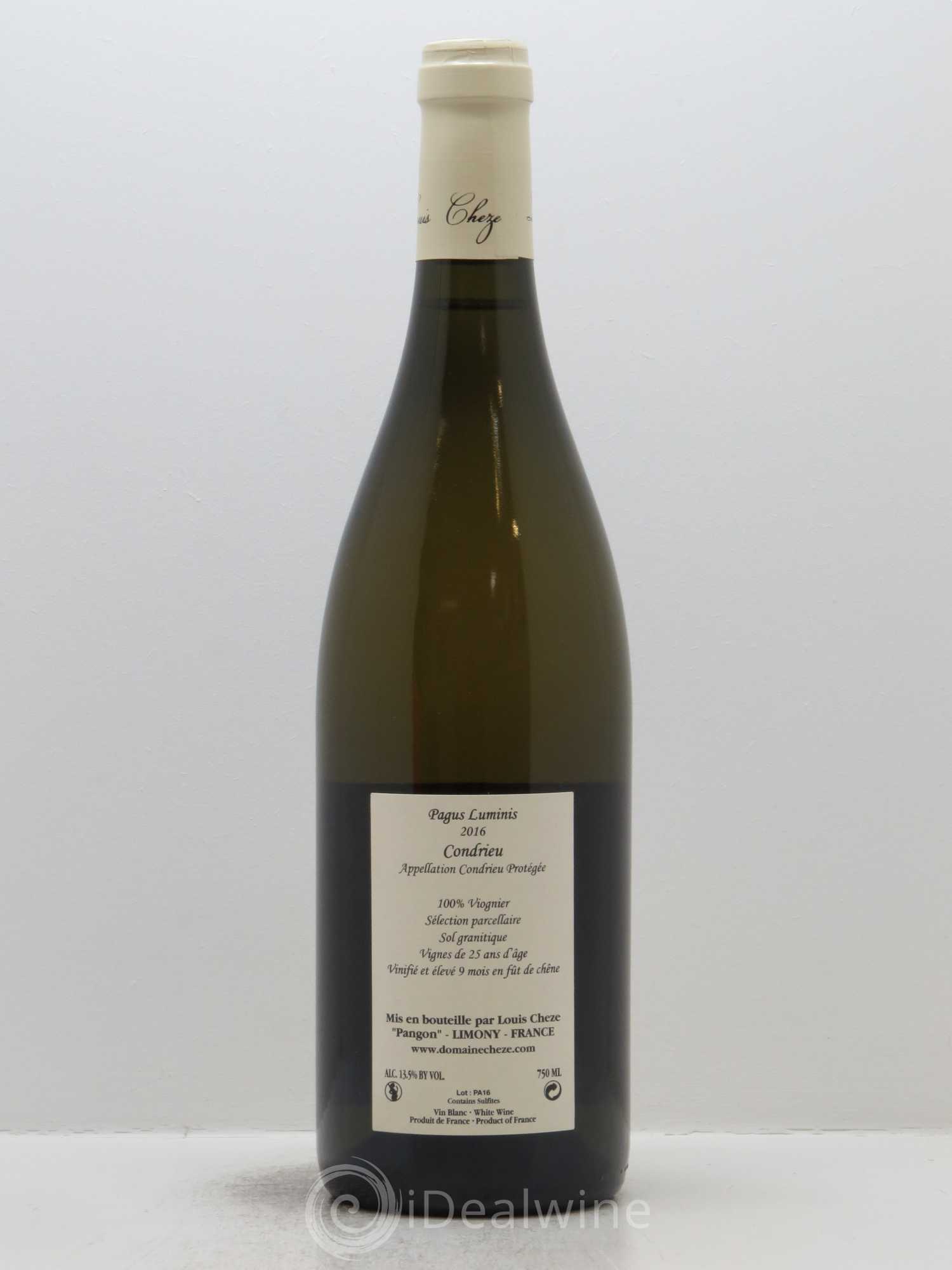 Condrieu Pagus Luminis Louis Cheze (Domaine) 2016 - Lot de 1 bouteille - 1