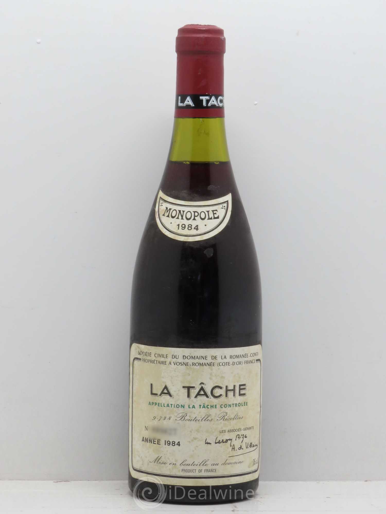 ワイン 1984 La Tache 楽天市場】La Tâche Domaine Romanee-Conti 1984 / ラ ターシュ