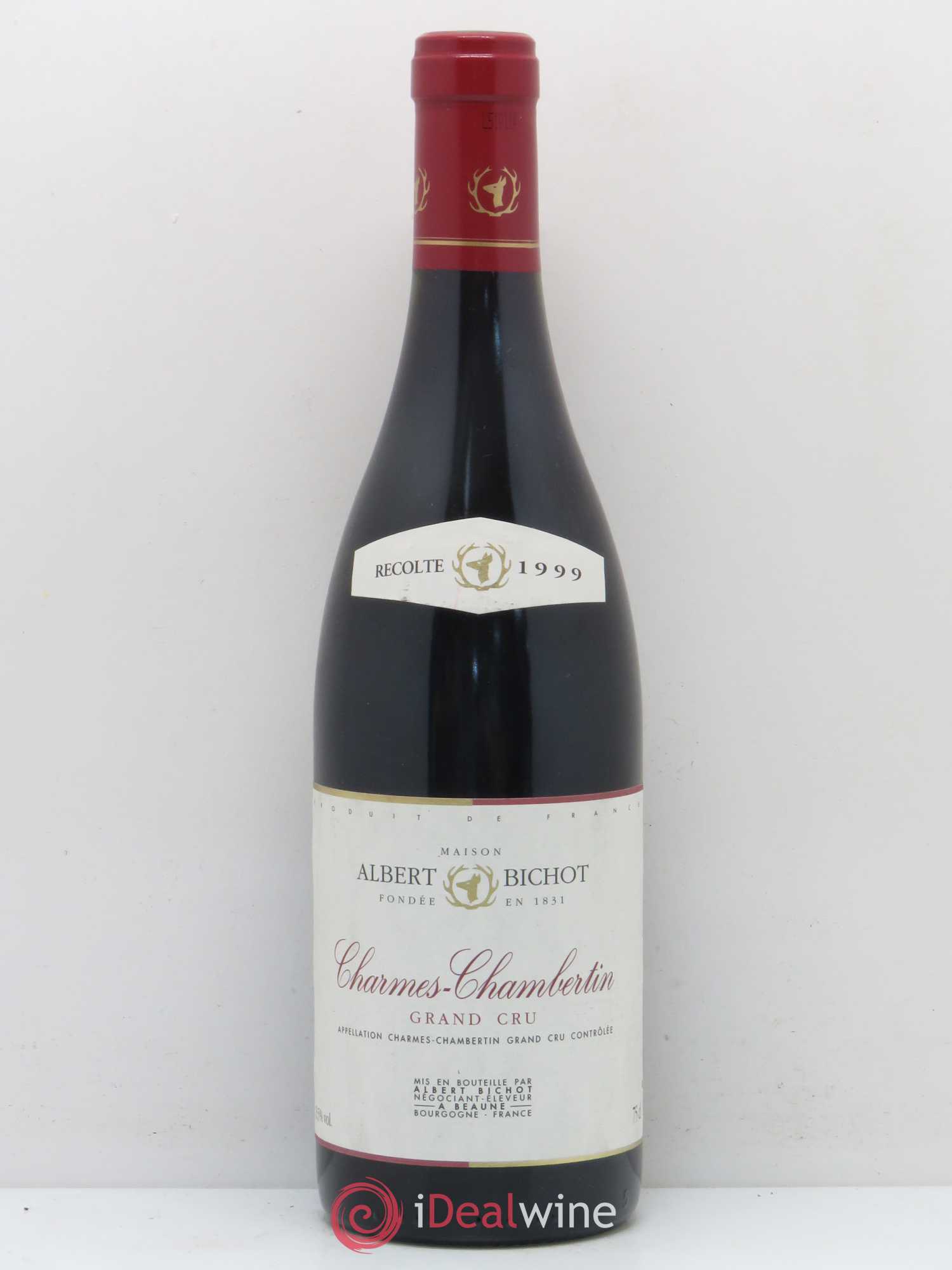 Charmes-Chambertin Grand Cru Albert Bichot 1999 - Lot de 1 bouteille - 0