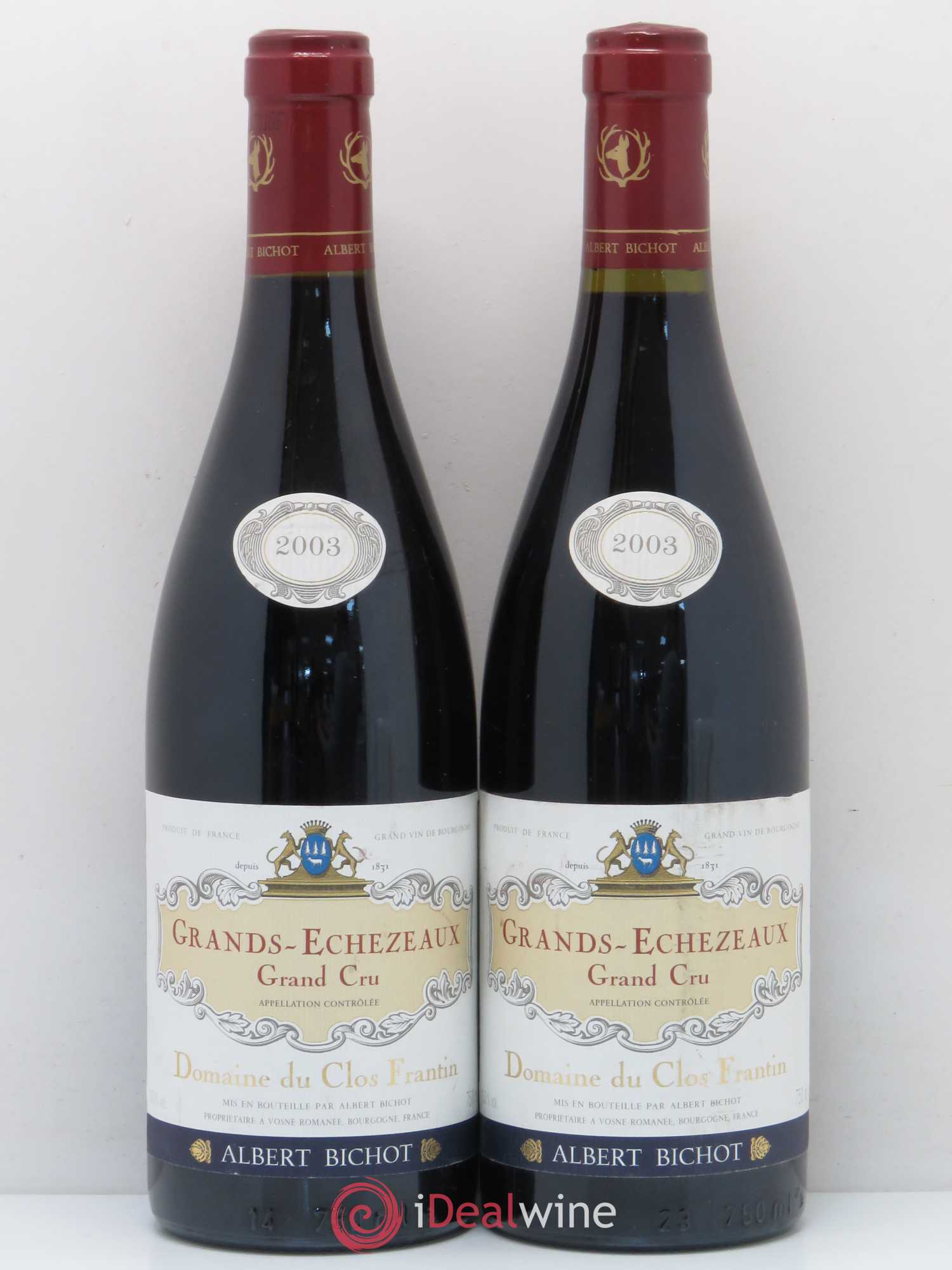 Grands-Echezeaux Grand Cru Clos Frantin - Albert Bichot 2003 - Lot de 2 bouteilles - 0